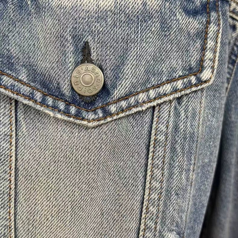 Acne Studios acne studios Washed silhouette denim jacket 2505-Nextarrow Size US S / EU 44-46 / 1 - 3 Thumbnail