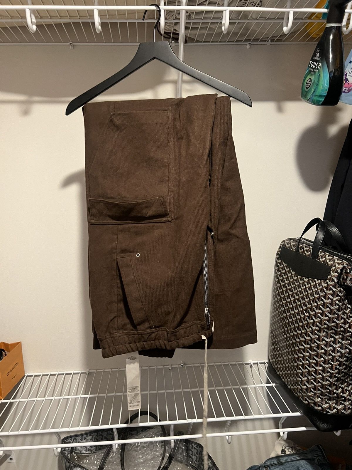 Rick Owens RICK OWENS Brown Cargobelas Cargo Pants Size US 38 / EU 54 - 1 Thumbnail