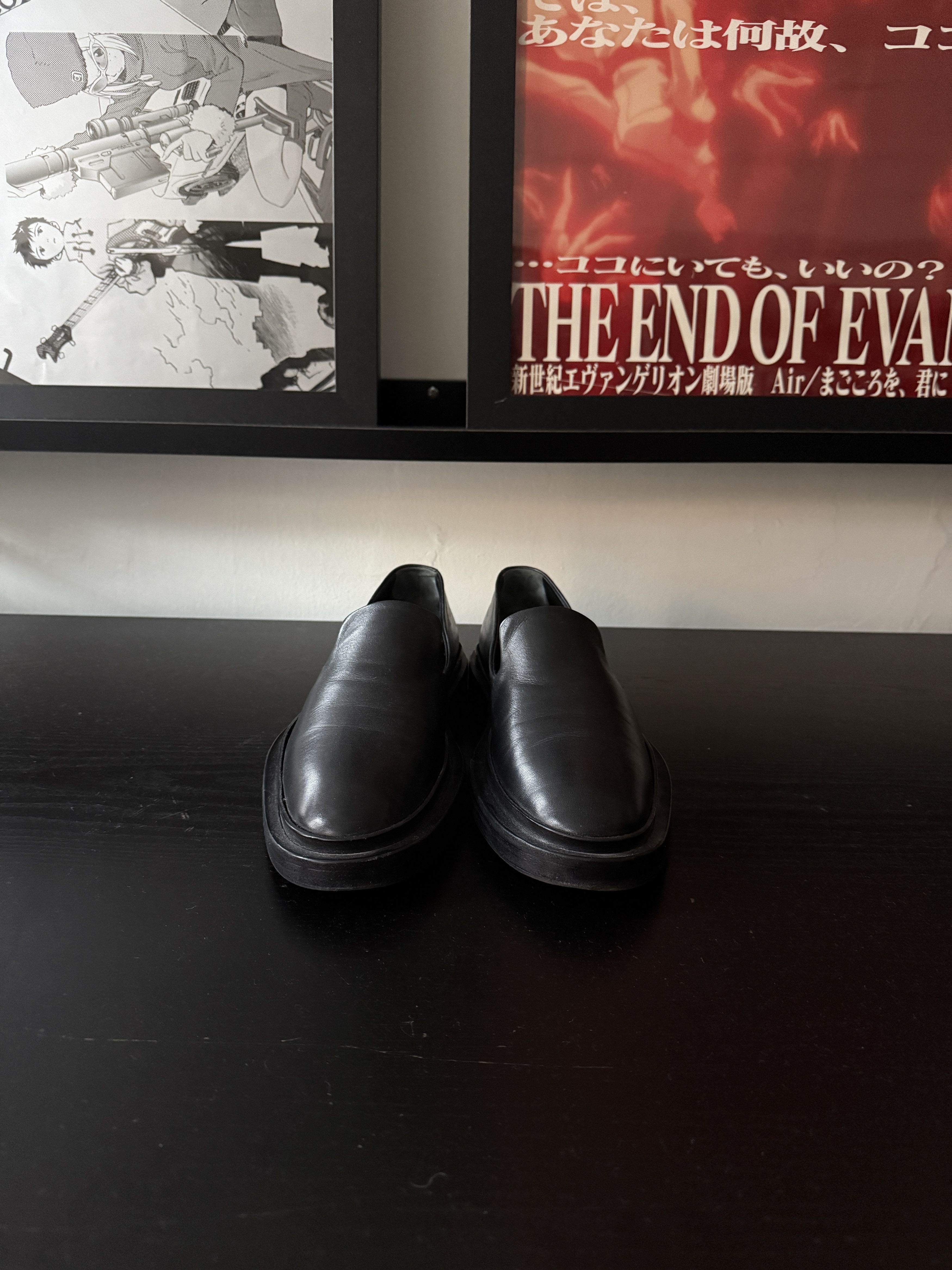 Jil Sander FW22 Black Leather Loafers Size US 7 / EU 40 - 2 Thumbnail