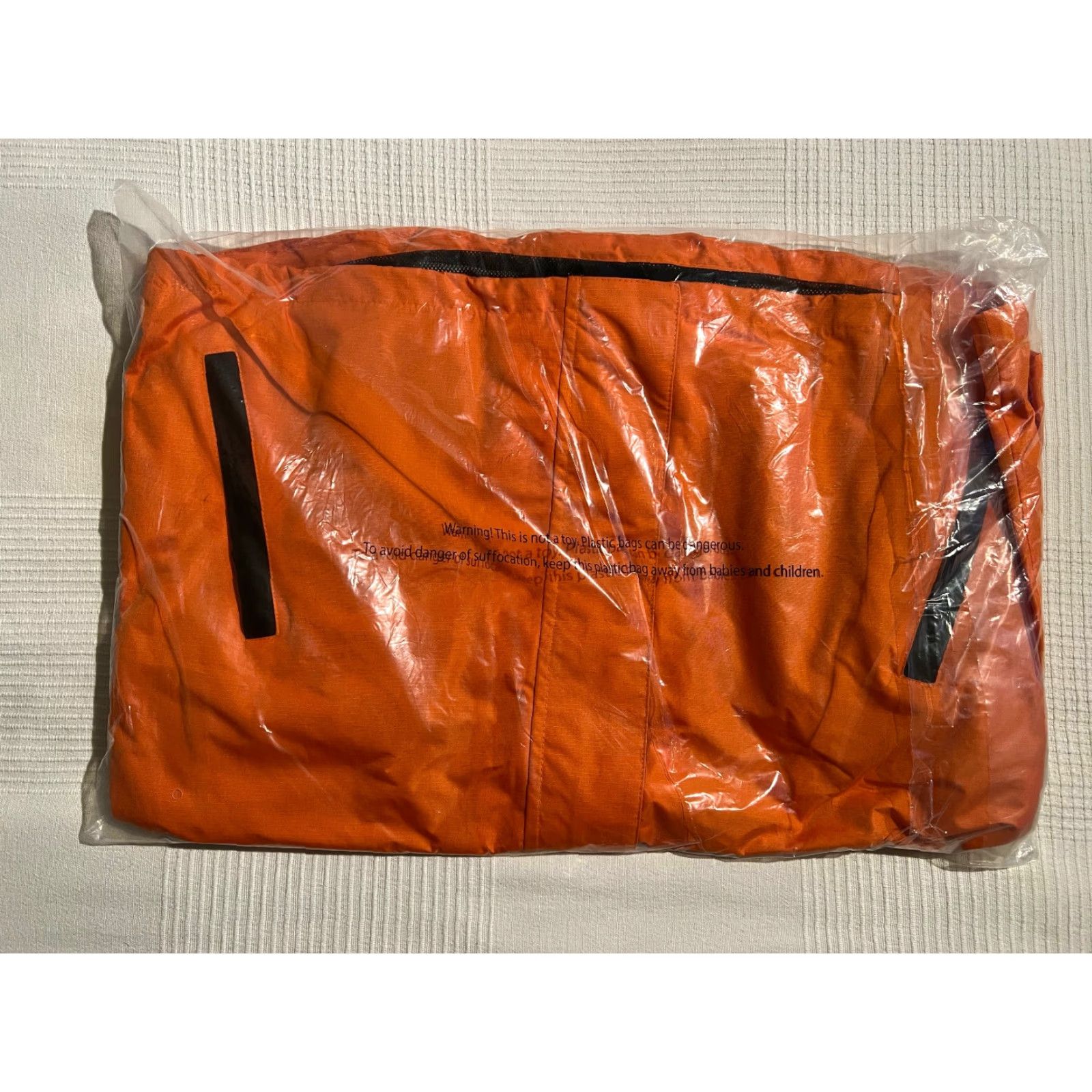 Vintage VINTAGE Just Eat Waterproof Jacket L Unisex Adults Orange Waterproof Size US L / EU 52-54 / 3 - 7 Thumbnail