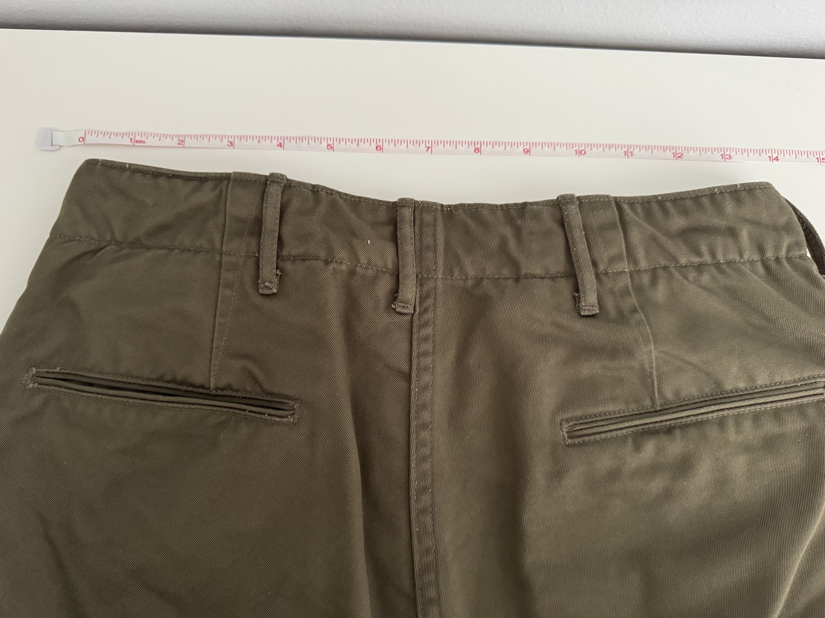 Buzz Rickson's BUZZ RICKSON'S BR40025 Original Spec. Chino Olive 29 x 29.5 Size US 29 - 2 Thumbnail