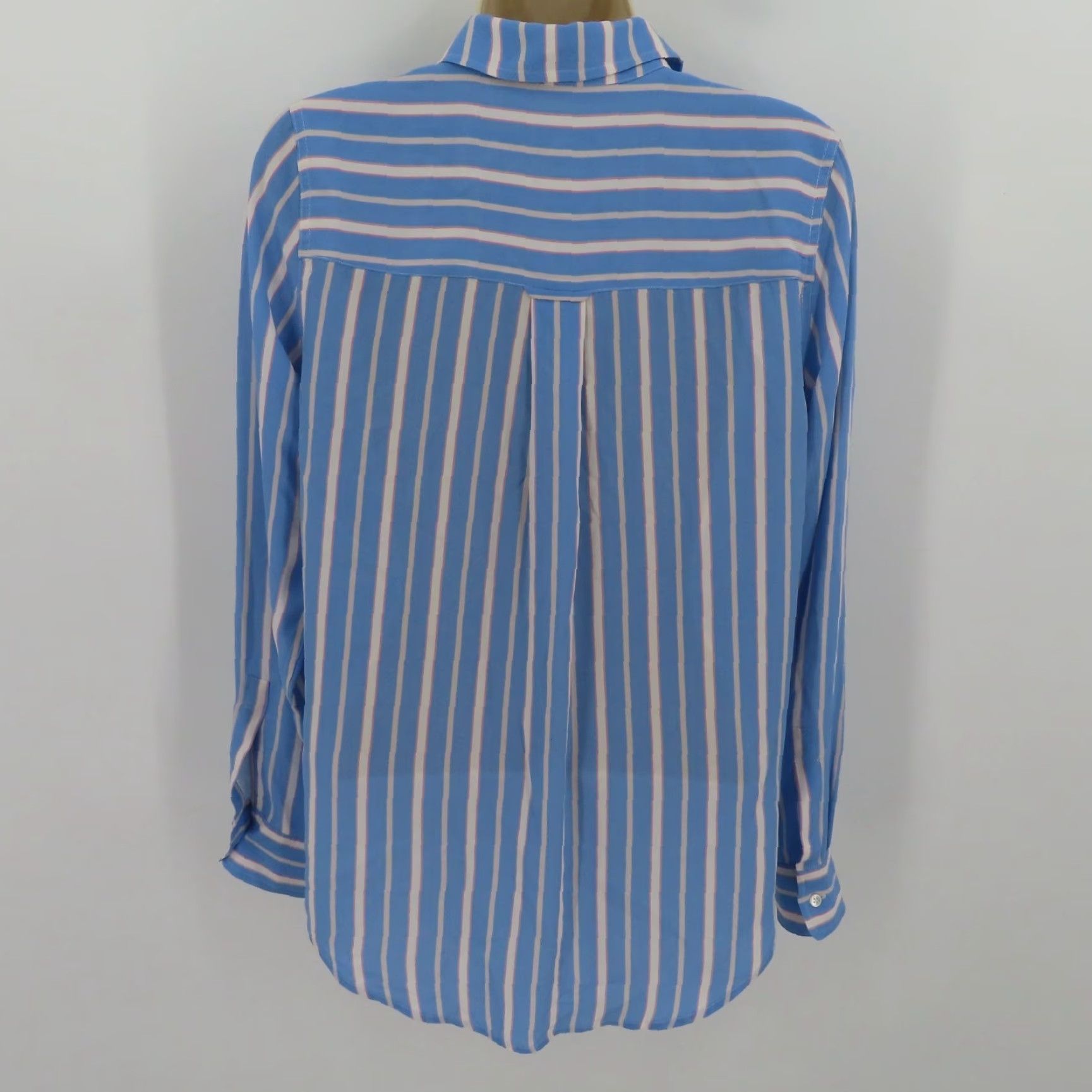 Rails Rails Womens Small Kate New Haven Stripe Blue Pink Collared Button Front Shirt Size S / US 4 / IT 40 - 5 Thumbnail