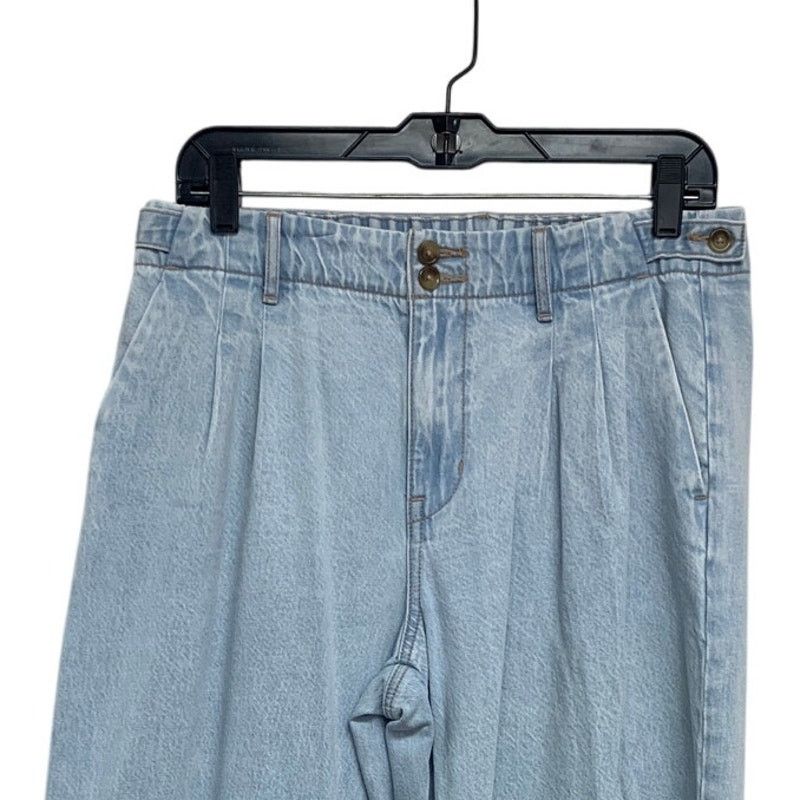 American Eagle Outfitters New American Eagle Womens 6 Strigid Wide Leg Denim Jeans Size 28" / US 6 / IT 42 - 2 Thumbnail