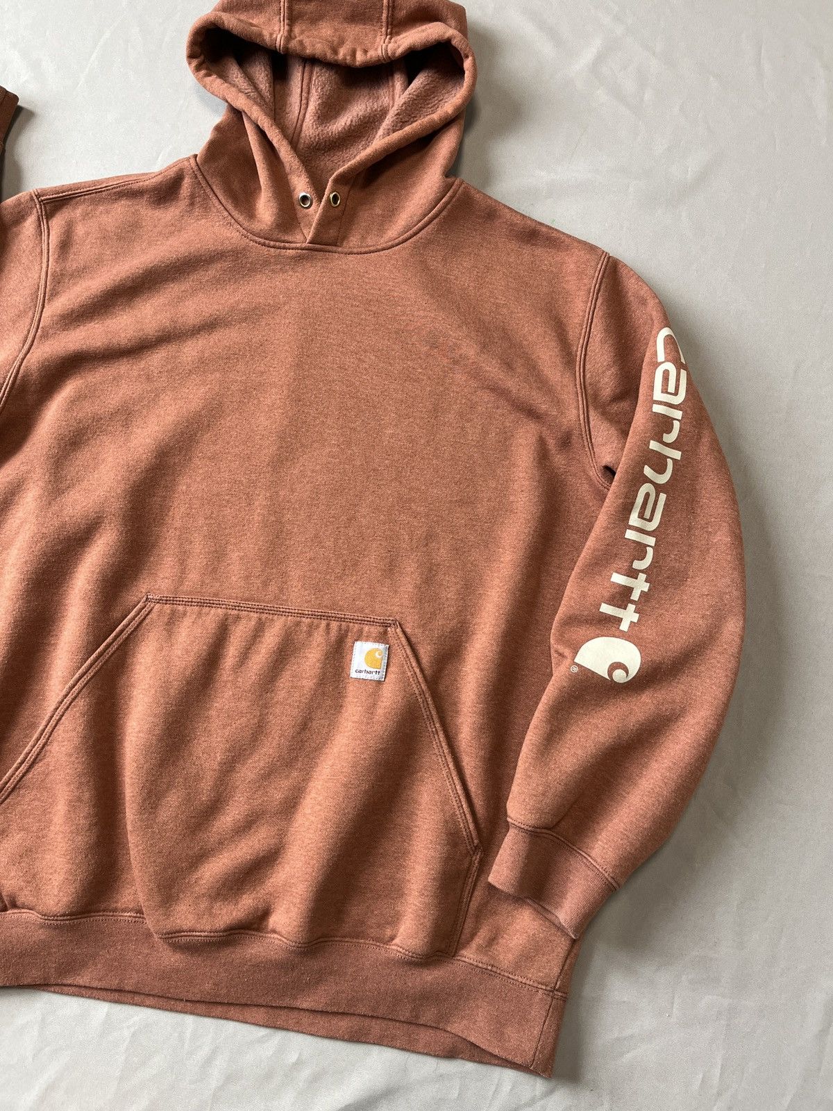 Carhartt CARHARTT Logo on the sleeve Work Massive Hoodie Size US XL / EU 56 / 4 - 3 Thumbnail