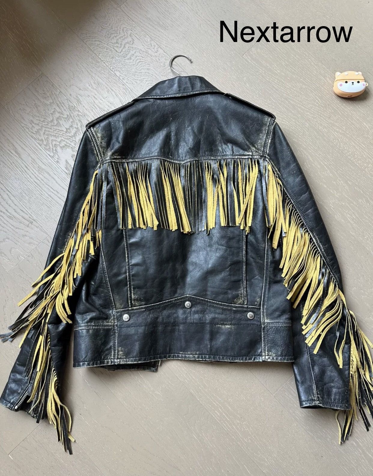 Saint Laurent Paris × Yves Saint Laurent Saint Laurent slp black cowhide makes L01 leather jacket Size US S / EU 44-46 / 1 - 2 Thumbnail