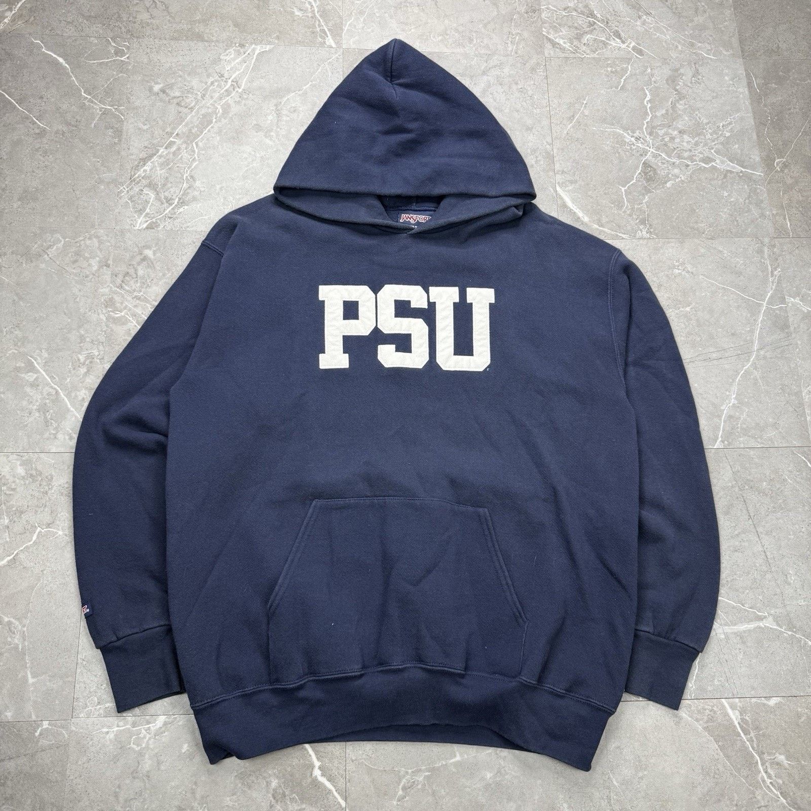 Vintage Vintage 90s Penn State University PSU Navy Jansport Hoodie Size US M / EU 48-50 / 2 - 2 Thumbnail