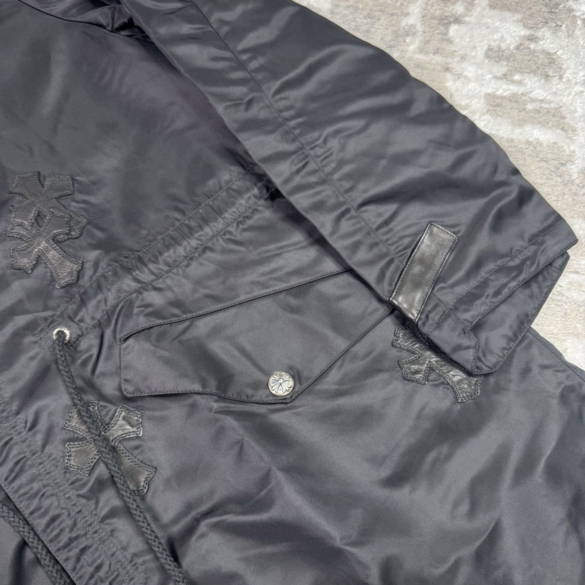 Chrome Hearts Chrome hearts nylon cross patch fishtail zip up parka jacket Size US L / EU 52-54 / 3 - 8 Thumbnail