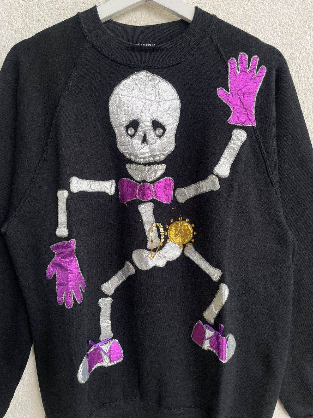 Kapital 2000s Jerzees Skeleton Appliqué Maison Number Ifsix LGB Y2K Size US L / EU 52-54 / 3 - 2 Thumbnail