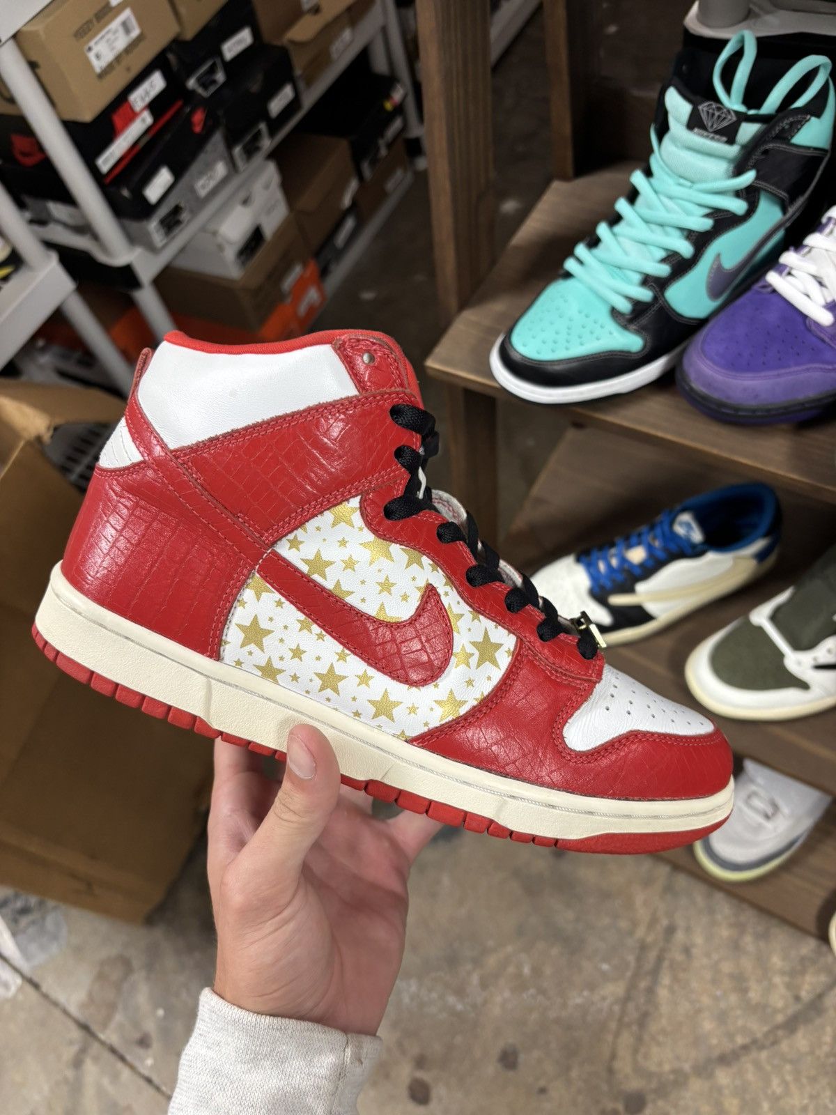Nike × Supreme Nike supreme red stars Size US 9 / EU 42 - 1 Thumbnail