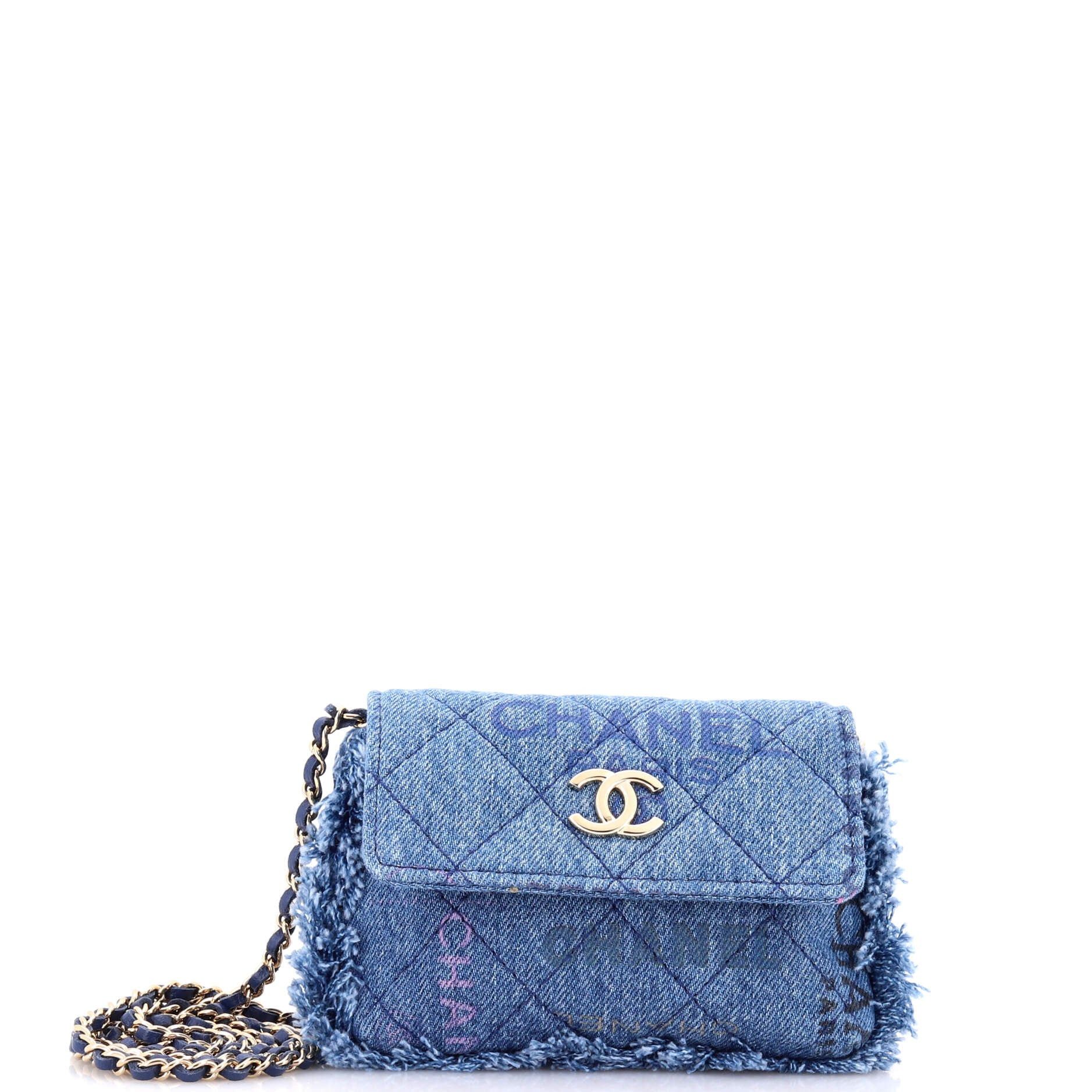 Chanel Denim Mood Flap Clutch with Chain Size ONE SIZE - 1 Thumbnail
