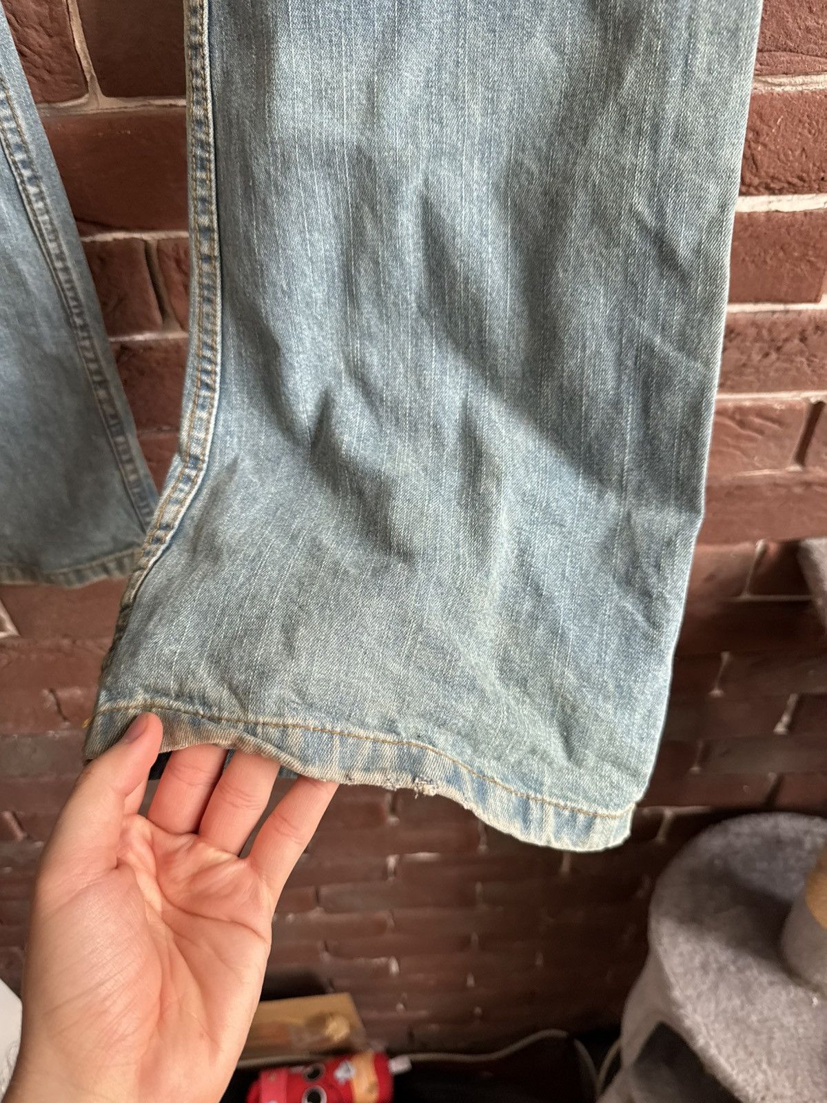 Diesel Vintage Y2k Rare Diesel Mud Wash Flared Jeans Pant Hype 32 Size US 32 / EU 48 - 14 Thumbnail