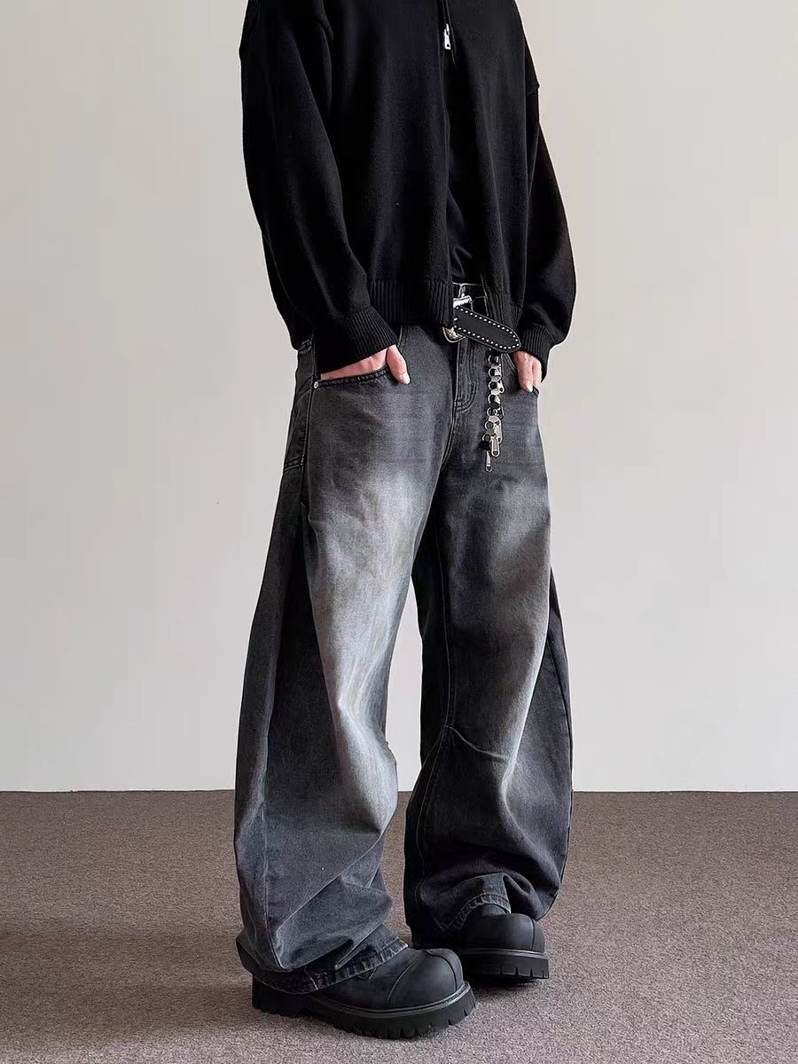 Japanese Brand × Jean Vintage deconstructed machete baggy jeans Size US 34 / EU 50 - 1 Thumbnail