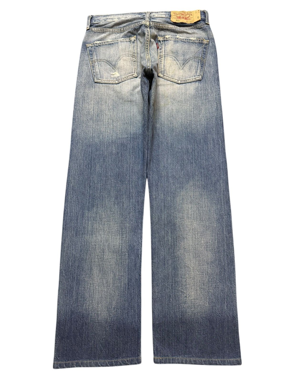 Levi's Vintage 90s Levis 501 Faded Wash Distressed Straight Loose Size US 29 - 2 Thumbnail