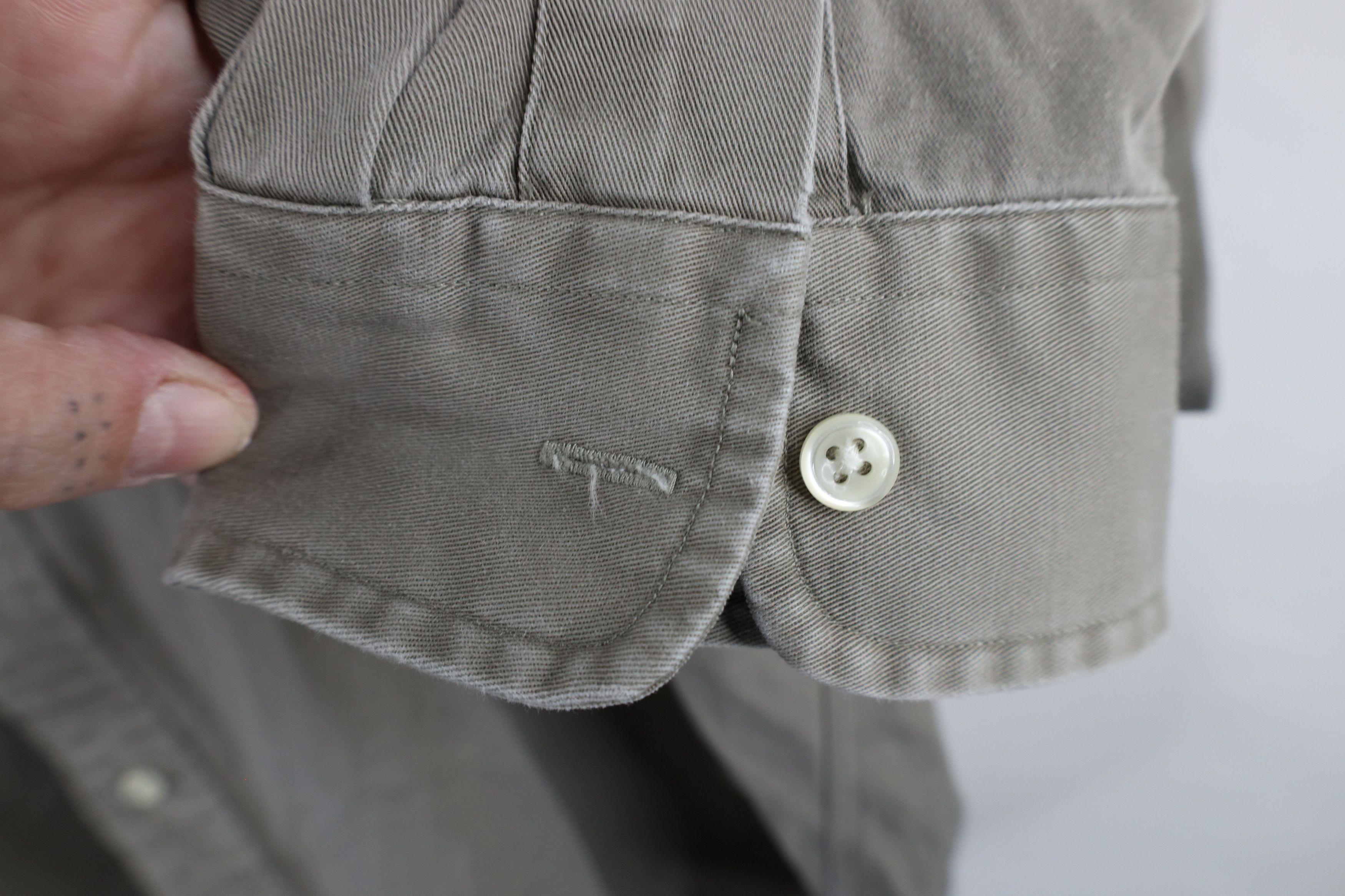 Ralph Lauren × Vintage Vintage 90s Ralph Lauren Twill Button Down Shirt Green Size US XL / EU 56 / 4 - 9 Thumbnail