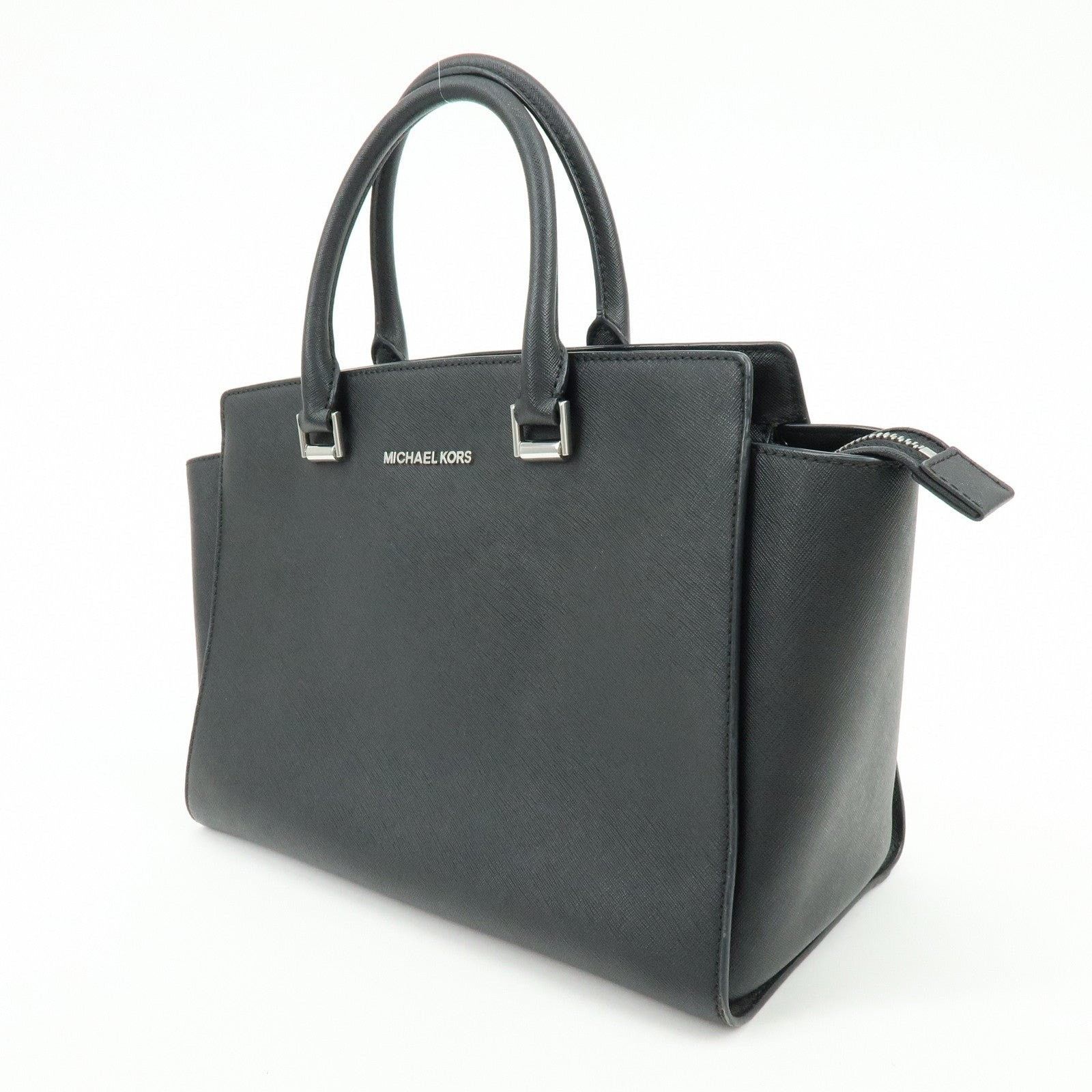 Michael Kors Michael Kors Saffiano Leather Handbag Black Size ONE SIZE - 2 Thumbnail