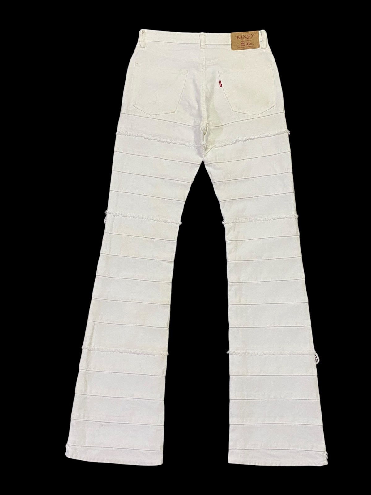 Hysteric Glamour Rare Colour🔥Vintage Hysteric Glamour Flare Hagi Denim Pants Size US 28 / EU 44 - 3 Thumbnail