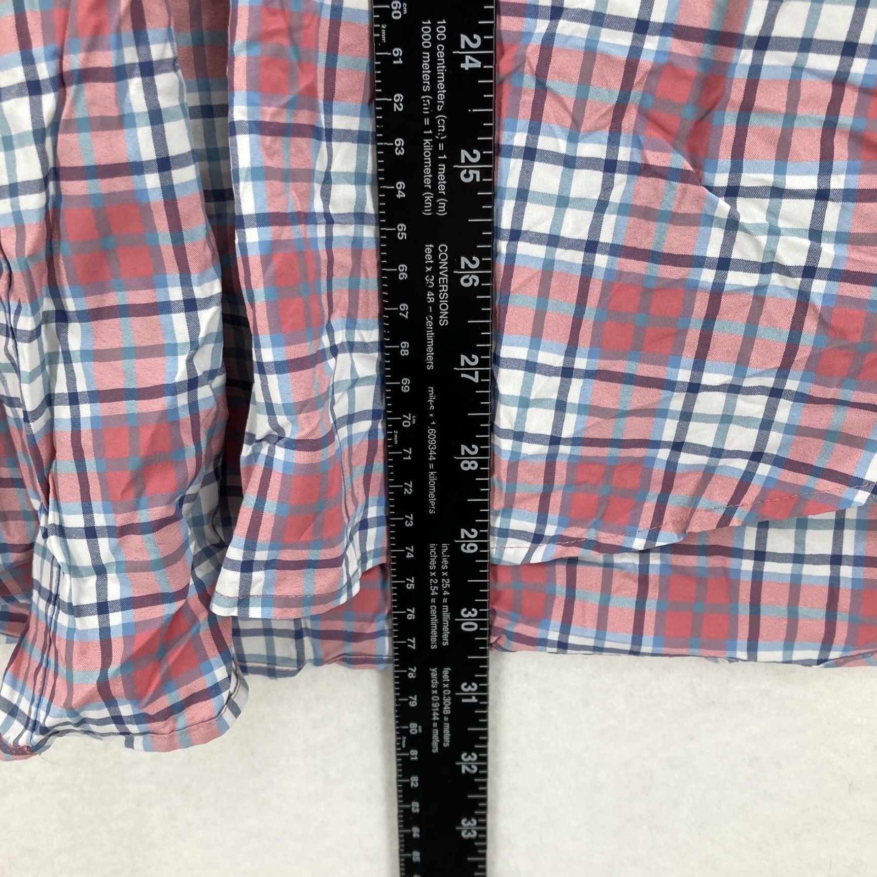 Vineyard Vines Vineyard Vines Shirt Mens XL Pink Blue Plaid Tucker Performance Button Down Size US XL / EU 56 / 4 - 4 Thumbnail