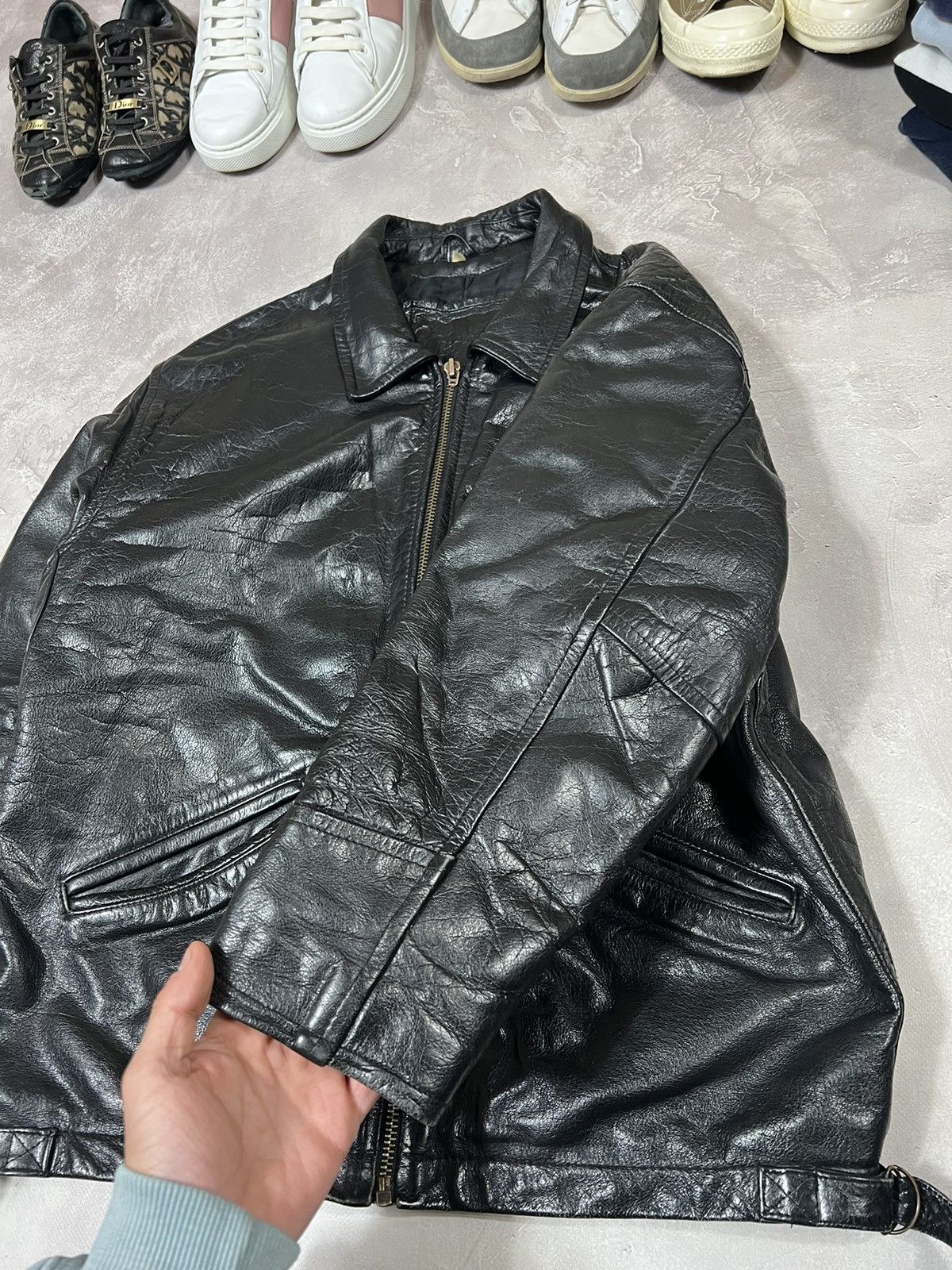 Vintage Vintage Y2k Leather Jacket Size US S / EU 44-46 / 1 - 6 Thumbnail