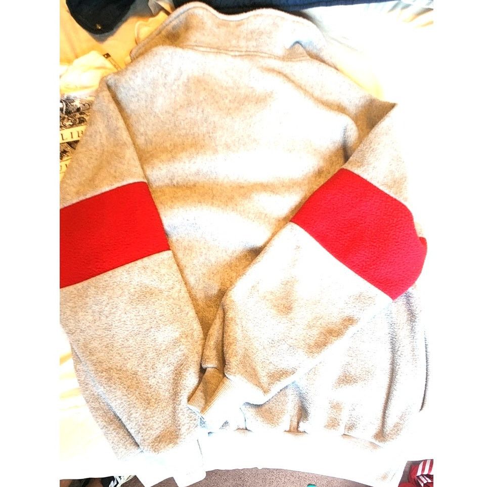 Vintage Vintage 90s Ted Mcgill Fleece Sweatshirt Block core Retro Size US XL / EU 56 / 4 - 5 Thumbnail