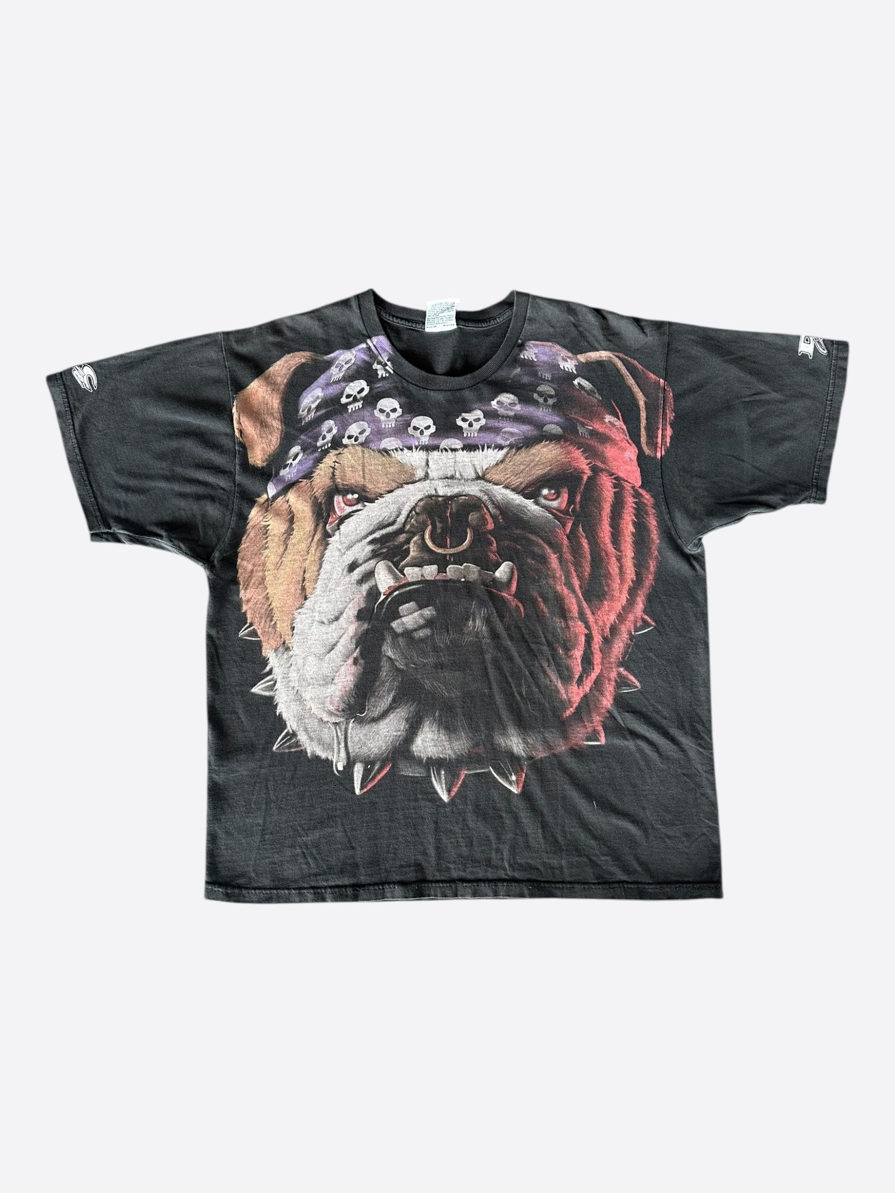 Vintage Vintage Black American Bulldog Biker T-Shirt Size US L / EU 52-54 / 3 - 1 Thumbnail