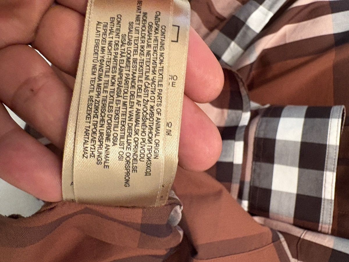 Burberry Burberry brown checked long sleeve shirt Size US M / EU 48-50 / 2 - 6 Thumbnail