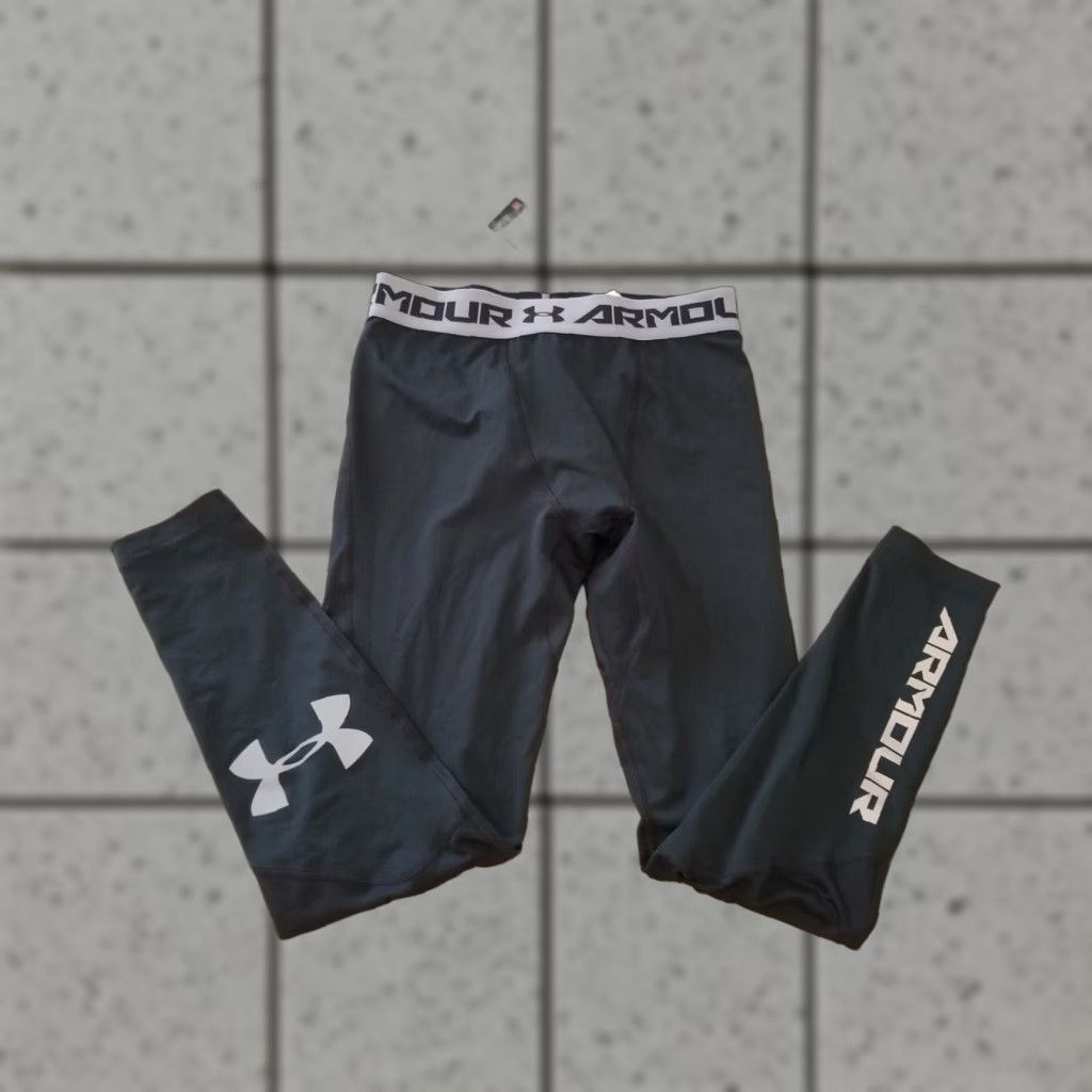Under Armour Mens Under Armour Pants L Large Black Athletic Gym Workout New Size US 33 - 1 Thumbnail