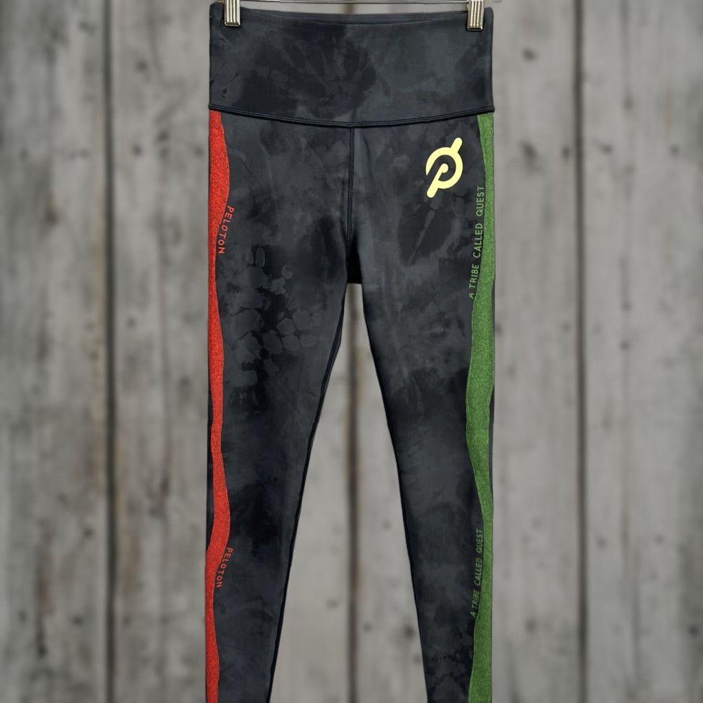 Quest A Tribe Called Quest Leggings Womens S Black Skinny Pull On High Waist Compression Activewear Sports Size 28" / US 6 / IT 42 - 1 Thumbnail