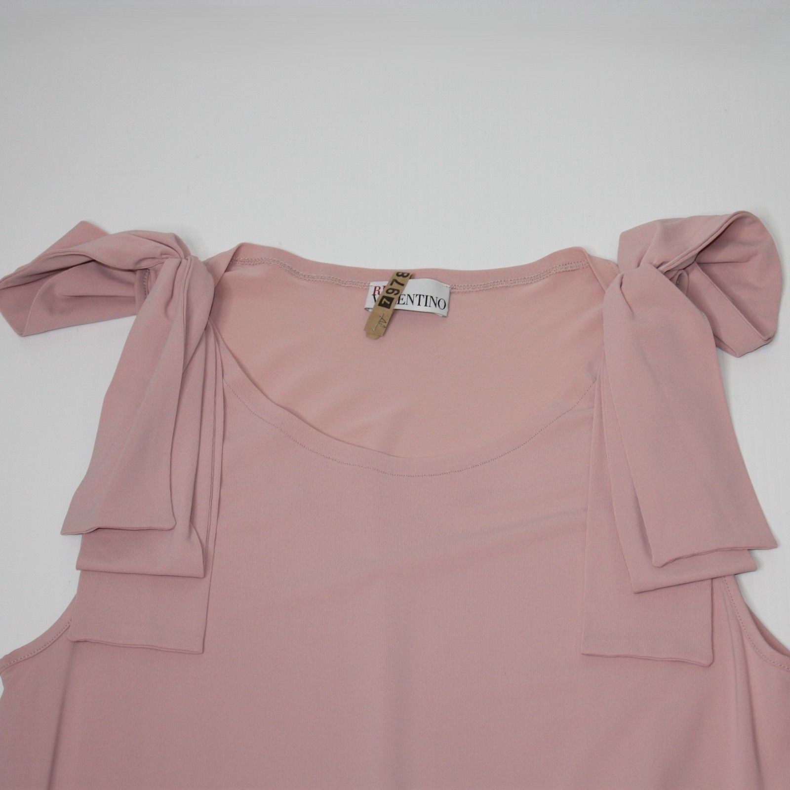 RED Valentino Ruffled Hem Dress with Bows in Blush Pink and size Large Size L / US 10 / IT 46 - 8 Thumbnail
