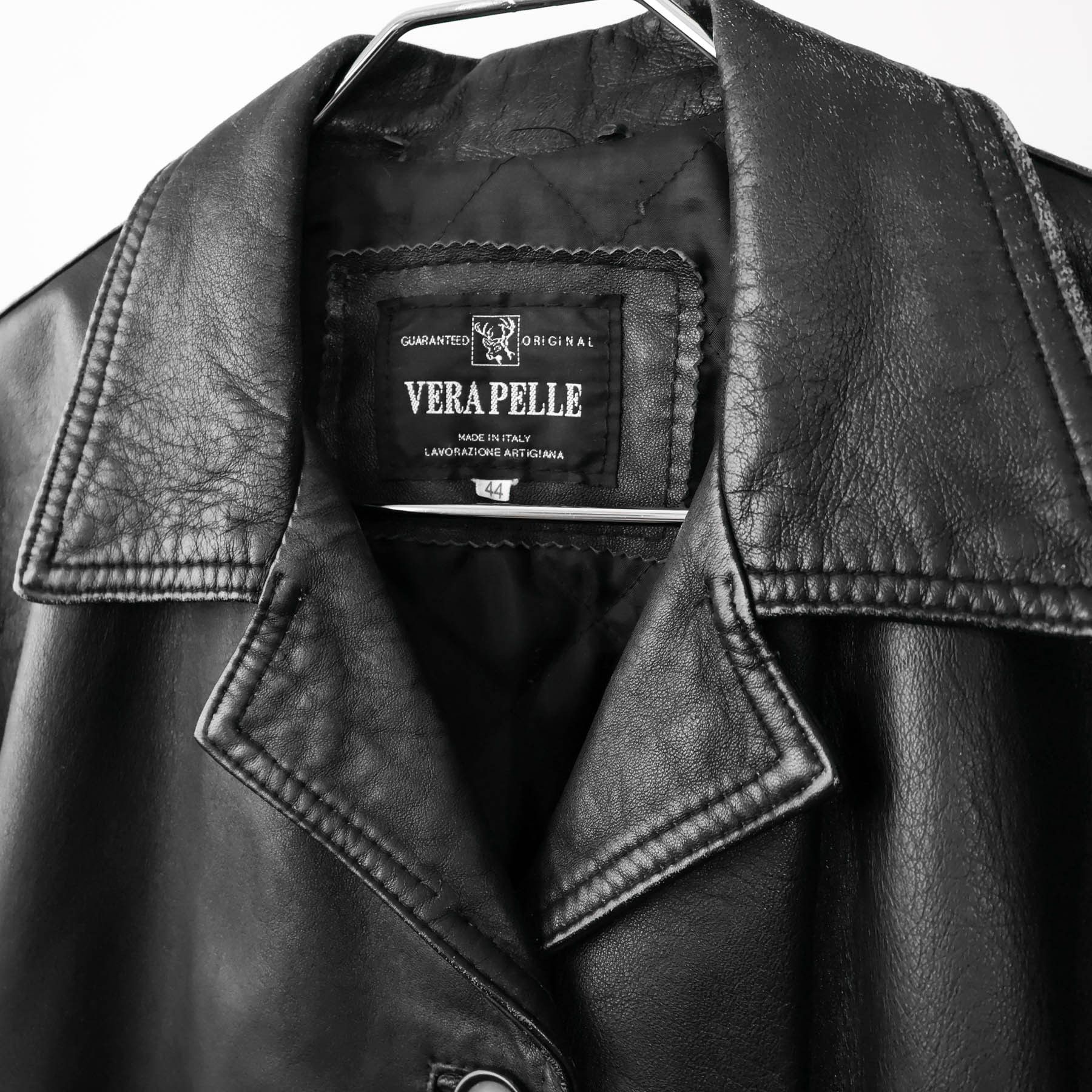 Vintage Vera Pella Soft Genuine Leather Jacket Coat Made In Italy Size M / US 6-8 / IT 42-44 - 2 Thumbnail