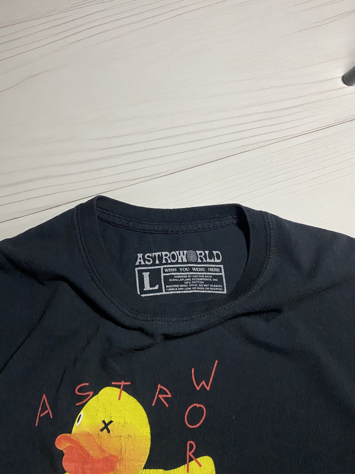 Travis Scott Travis Scott Astrworld 2019 Duck Live wish you were t shirt Size US L / EU 52-54 / 3 - 3 Thumbnail