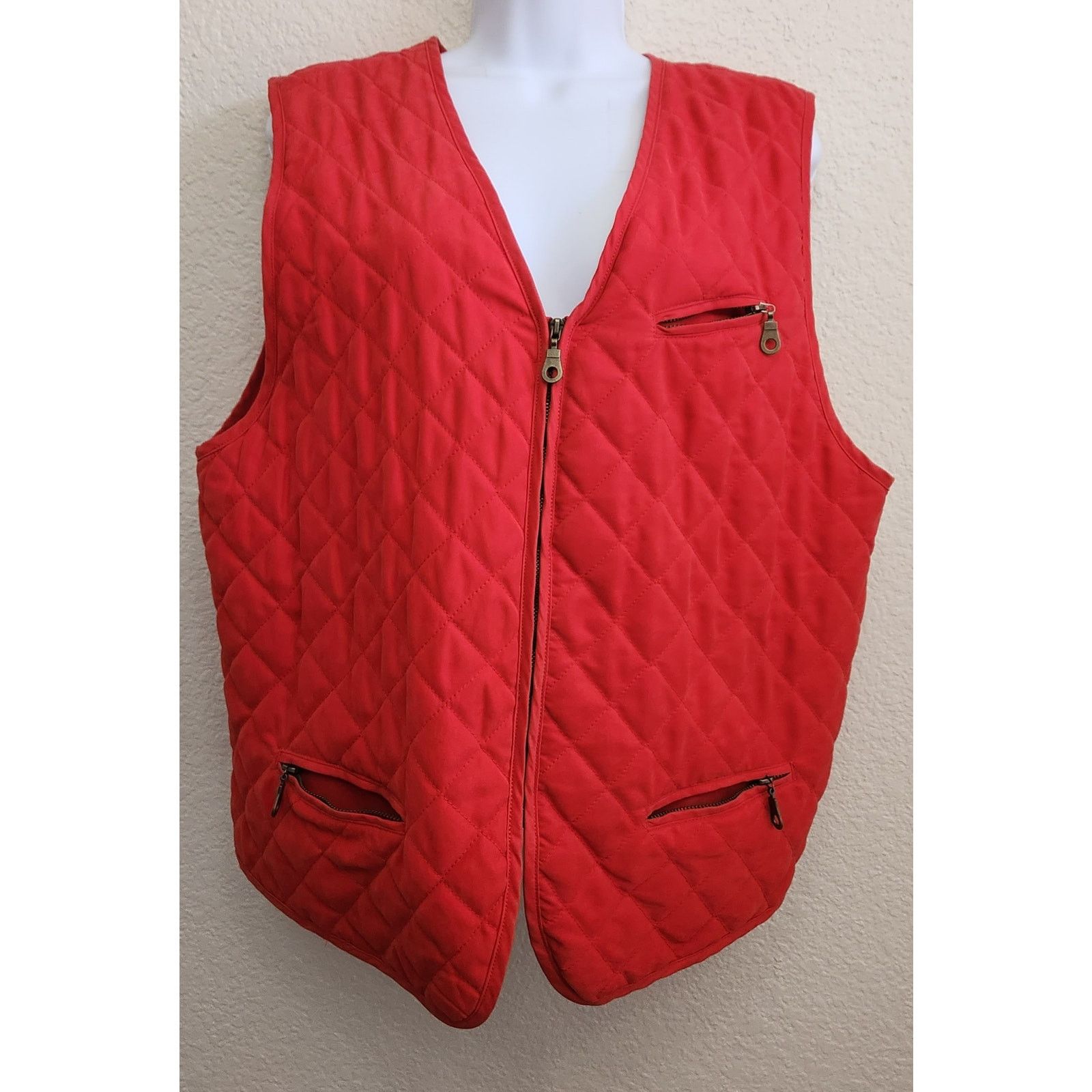 Other VTG Russ State of Blue Red V Neck Sleeveless Vest XL Size XL / US 12-14 / IT 48-50 - 1 Thumbnail