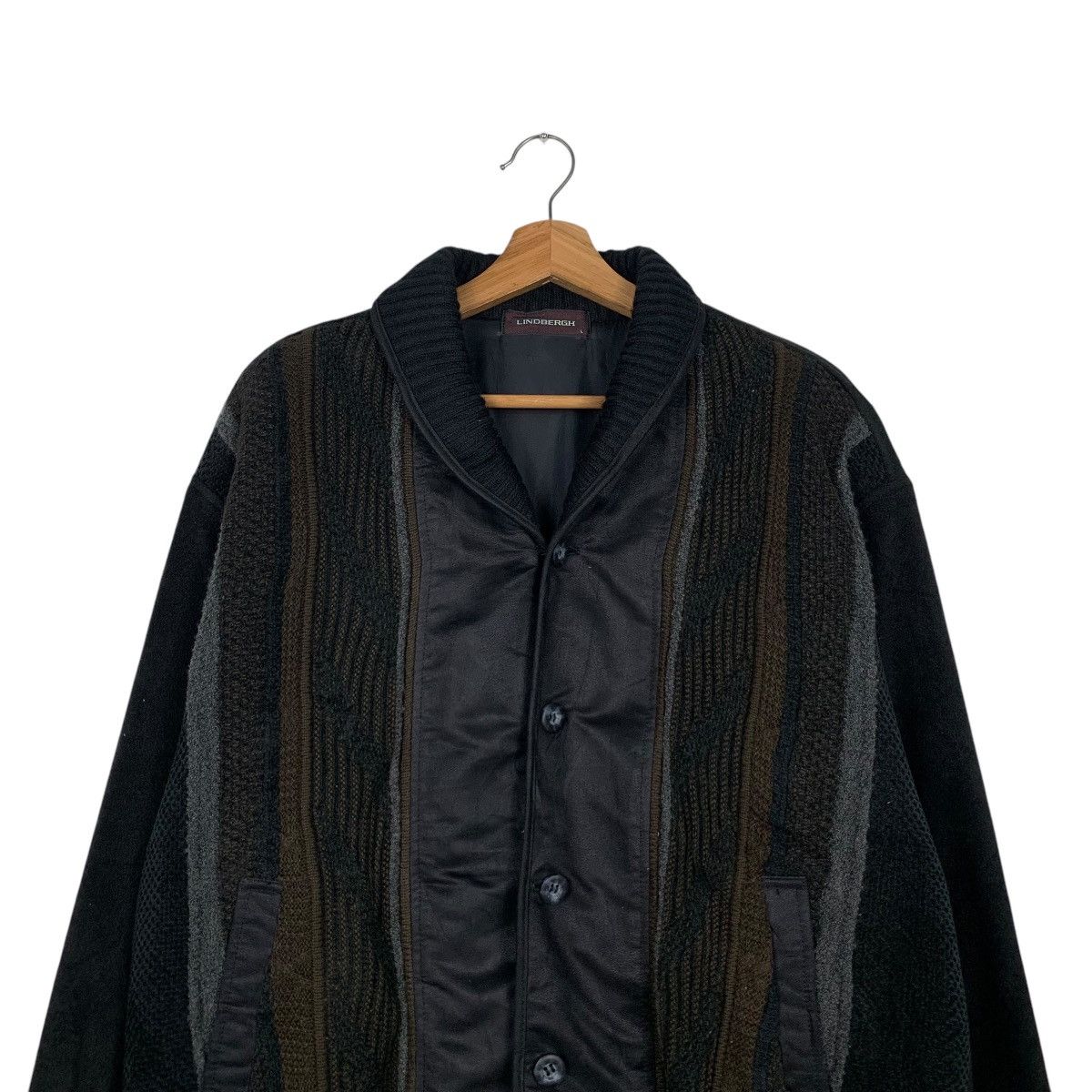 Japanese Brand LINDBERGH Hybrid Button Casual Jacket #2113-C92 Size US L / EU 52-54 / 3 - 2 Thumbnail
