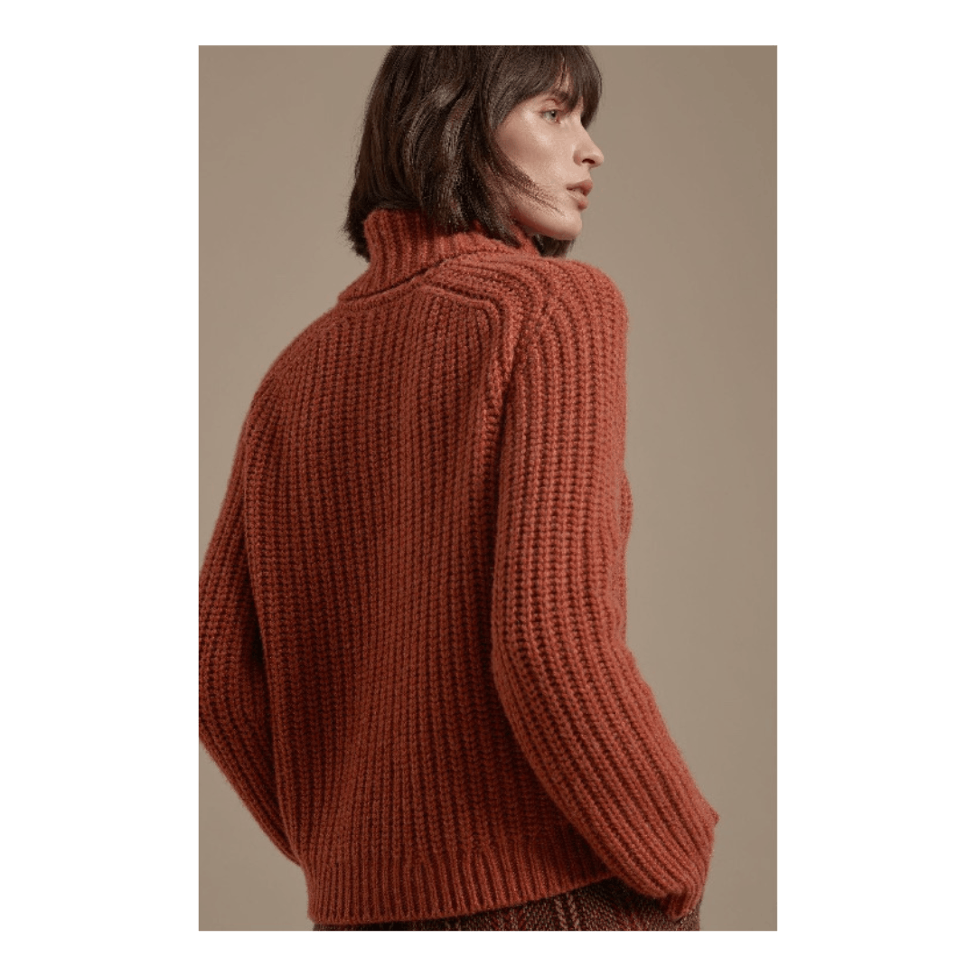 Loro Piana o1srvl11e0125 Davenport Turtleneck Sweater in Reddish Brown Size M / US 6-8 / IT 42-44 - 4 Thumbnail
