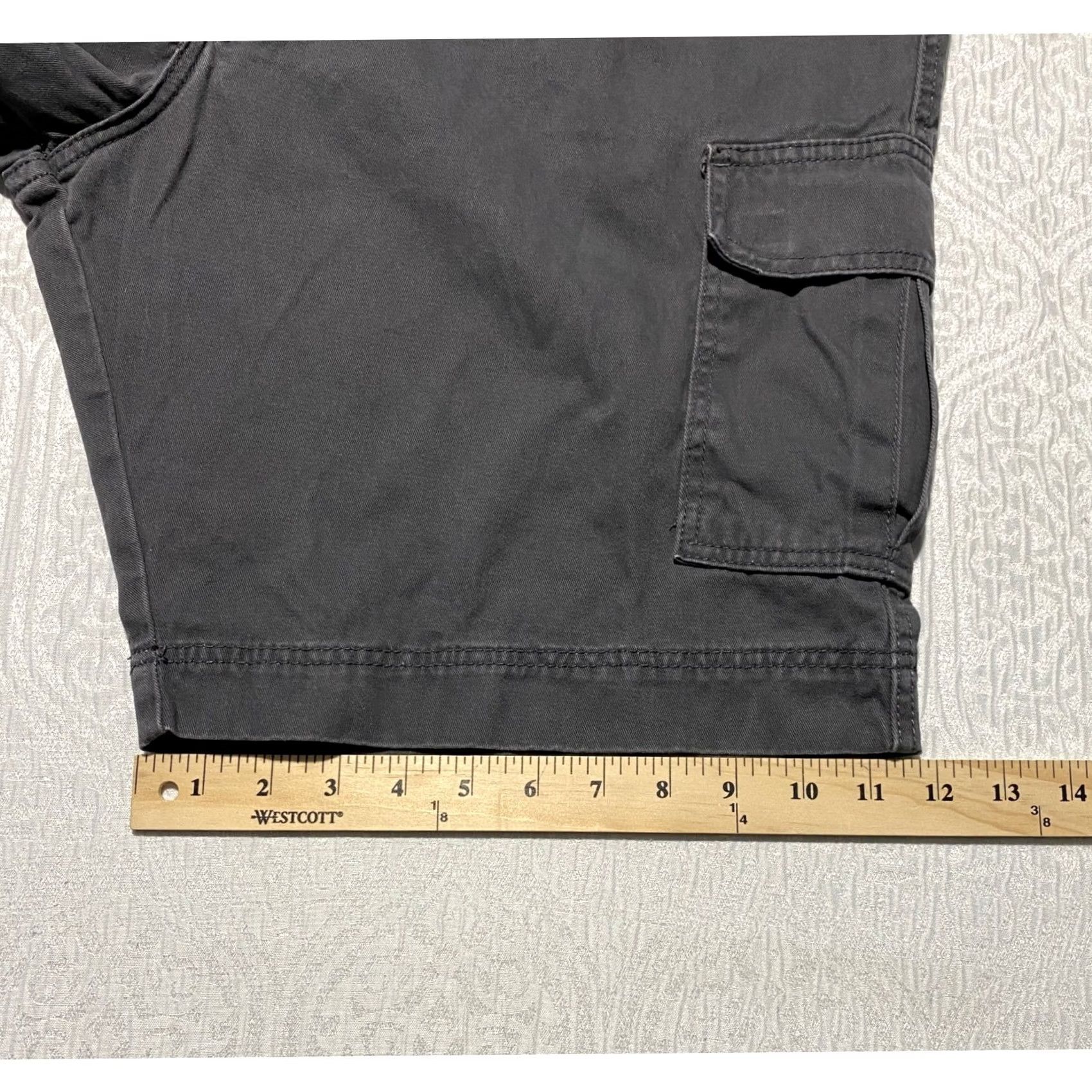 Vintage Full Blue Cargo Shorts Gray 40 Cotton Cargo Workwear Casual Mens Shortall Size US 40 / EU 56 - 7 Thumbnail