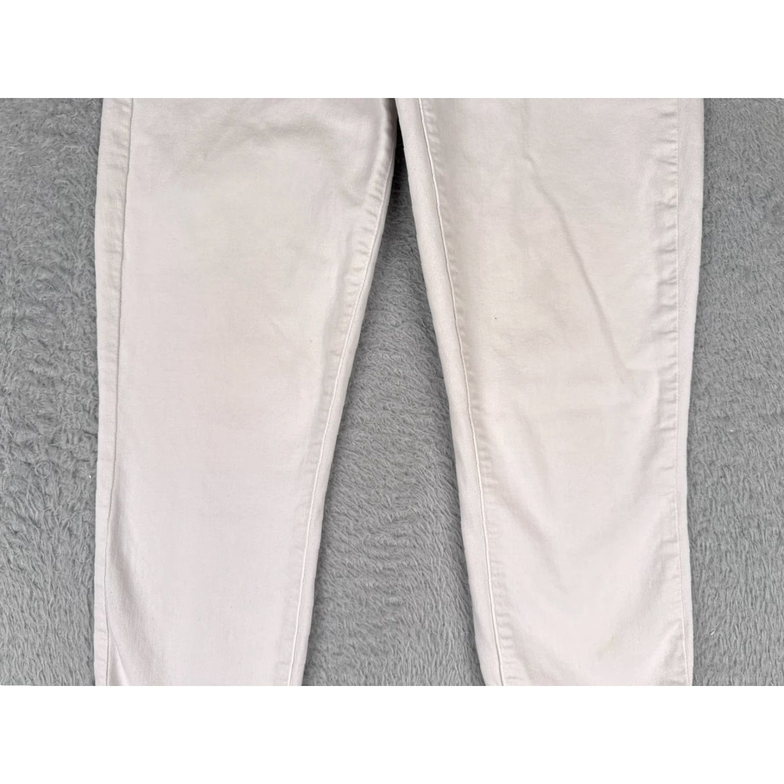 Anthropologie VINTAGE Anthropologie Paige Skinny Jeans Women 29 White Denim Crop Spring Summer Fall Winter Adult Slim Fit 5-Pocket Gu Size 29" - 3 Thumbnail