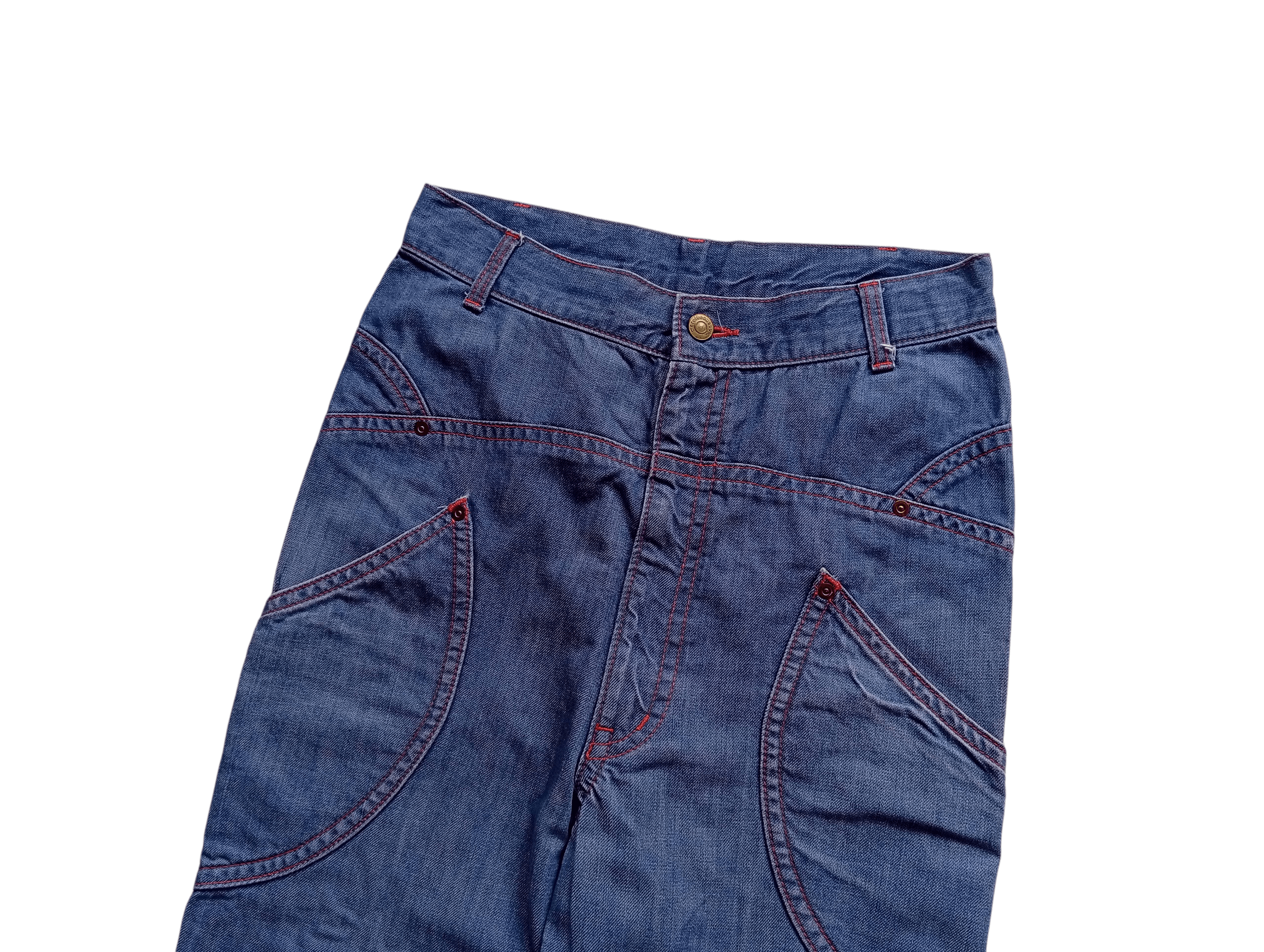 Issey Miyake Mercibeaucoup denim jogger dropcrotch pants Size 28" / US 6 / IT 42 - 2 Thumbnail