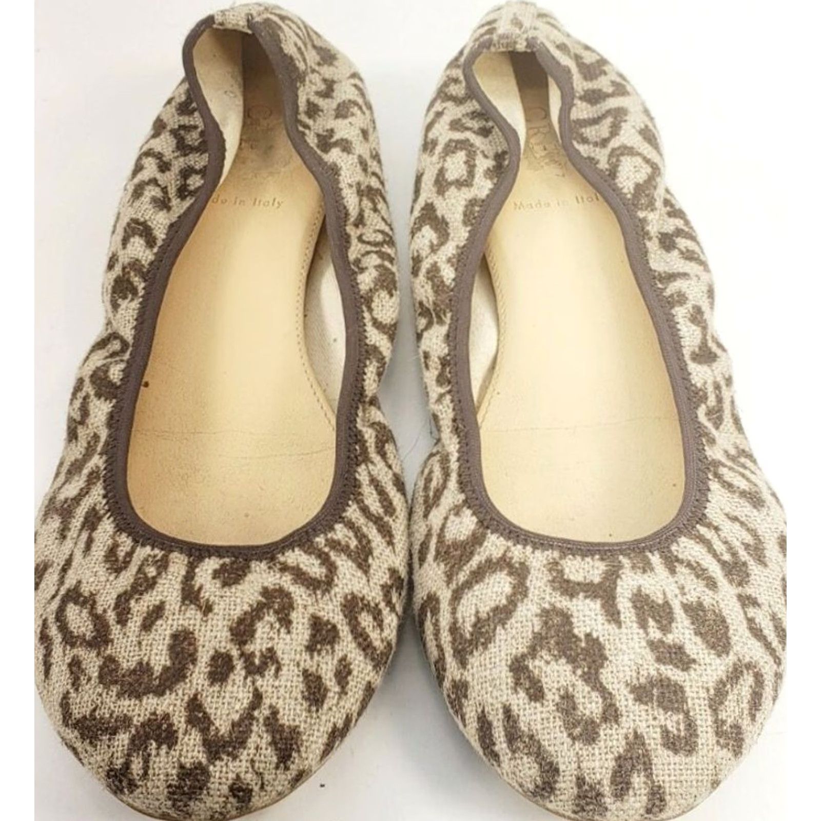 J.Crew J.CREW Leopard Fabric Ballet Flats Size 9.5 Made in Italy | Women | Flat | Multicolor Leopard Pattern | Slip On | Fabric Upper Size US 10 / IT 40 - 3 Thumbnail