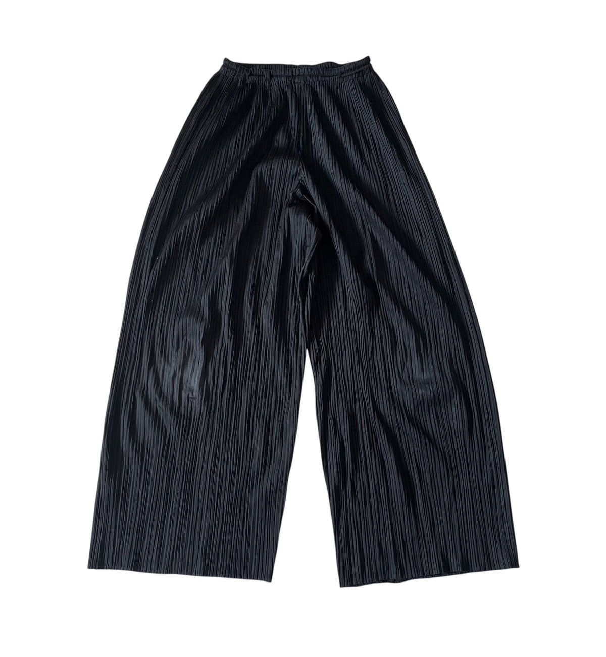 Vintage issey miyake pleats please wide leg black trousers