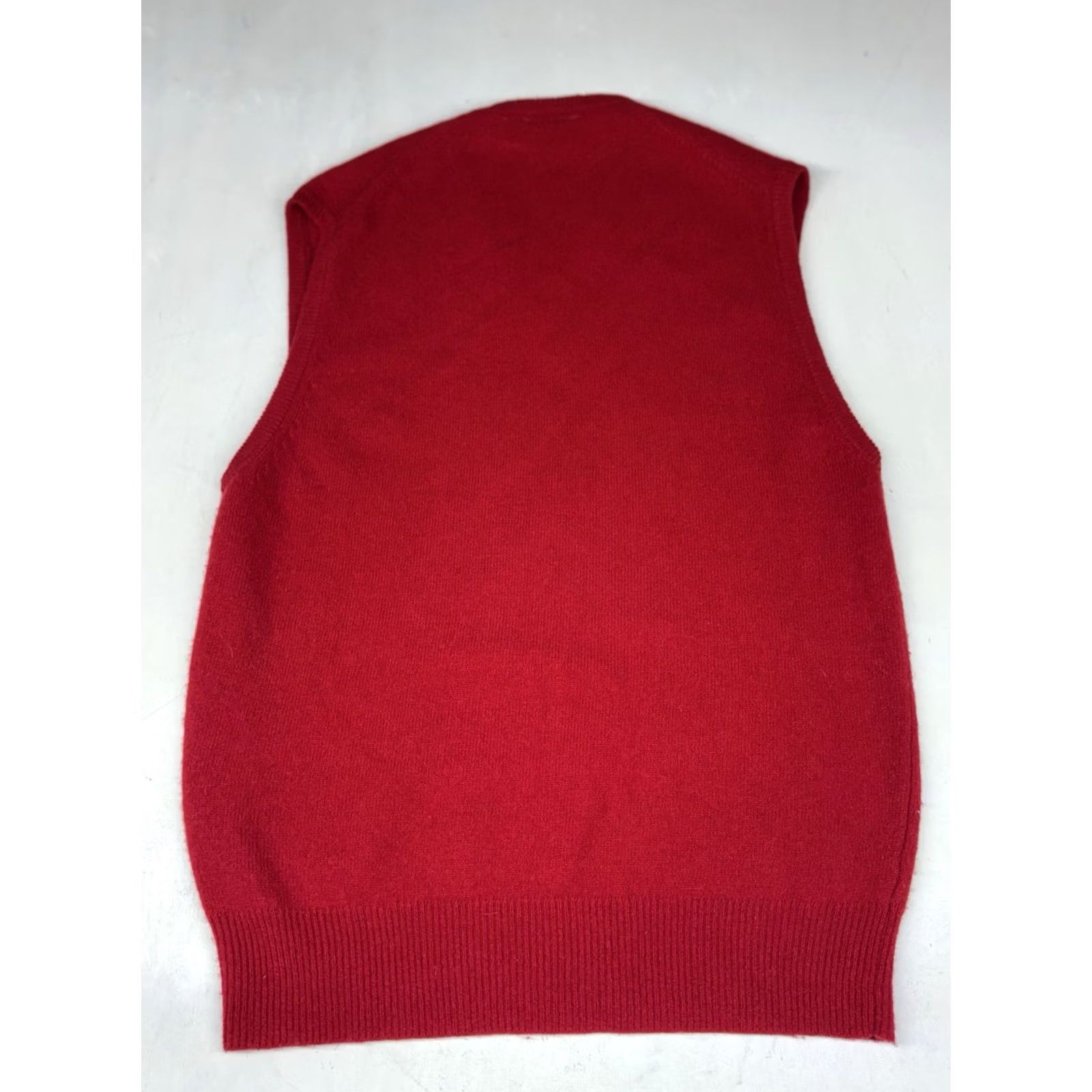 Nordstrom Nordstrom Sweater Vest V-Neck 100% Lambs Wool XL Red Mens Vest Knit Wool Classic All Seasons Size US XL / EU 56 / 4 - 6 Thumbnail