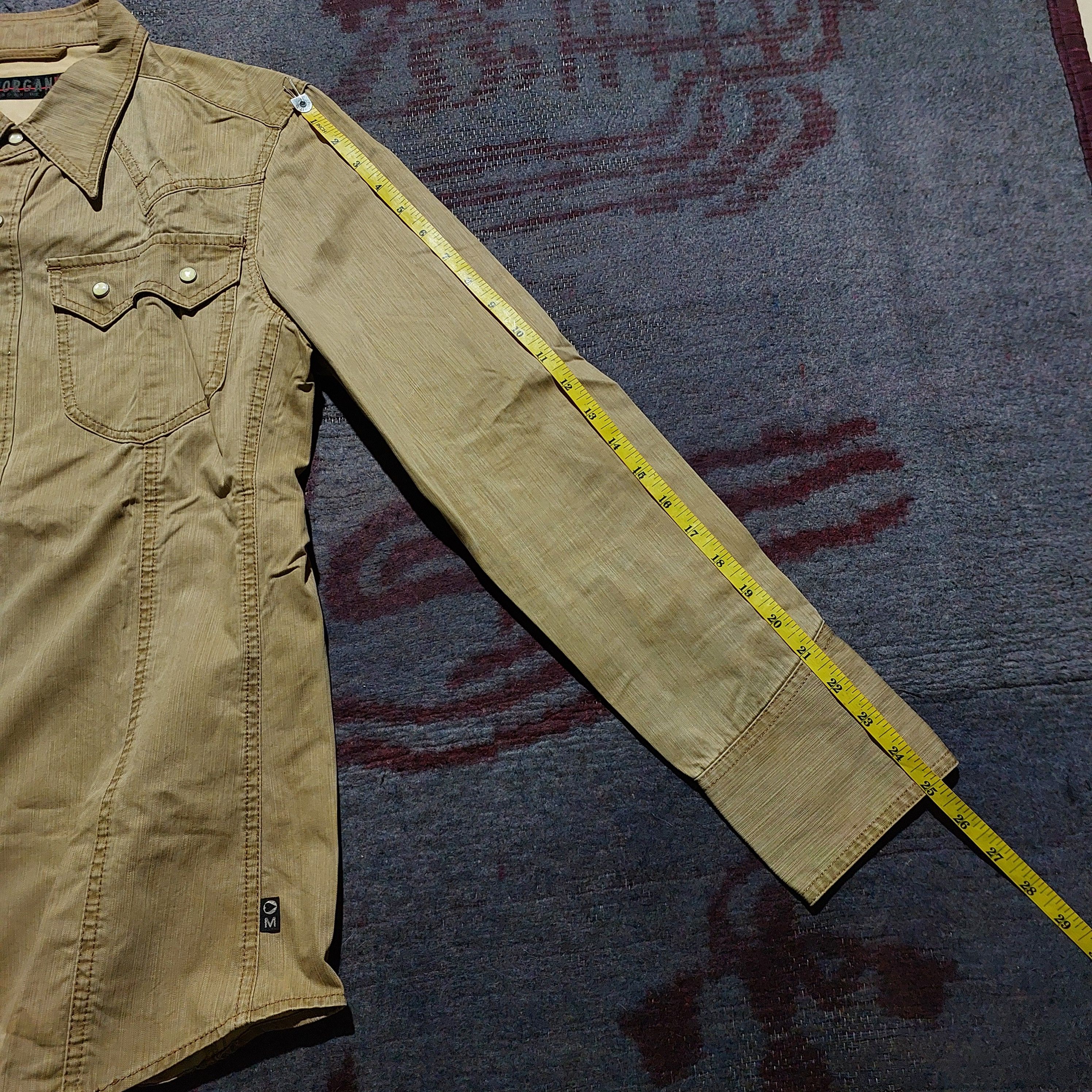 Morgan Homme Morgan Homme pearl button Western denim shirt Size US L / EU 52-54 / 3 - 17 Thumbnail