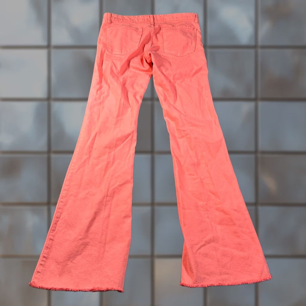 Vintage Manoush Jeans Women Size 31x32 Pink Wide-Leg Low Rise Cotton Blend Zip Fly Embroidered 5-Pocket Women Size 24" / US 00 / IT 34 - 1 Thumbnail
