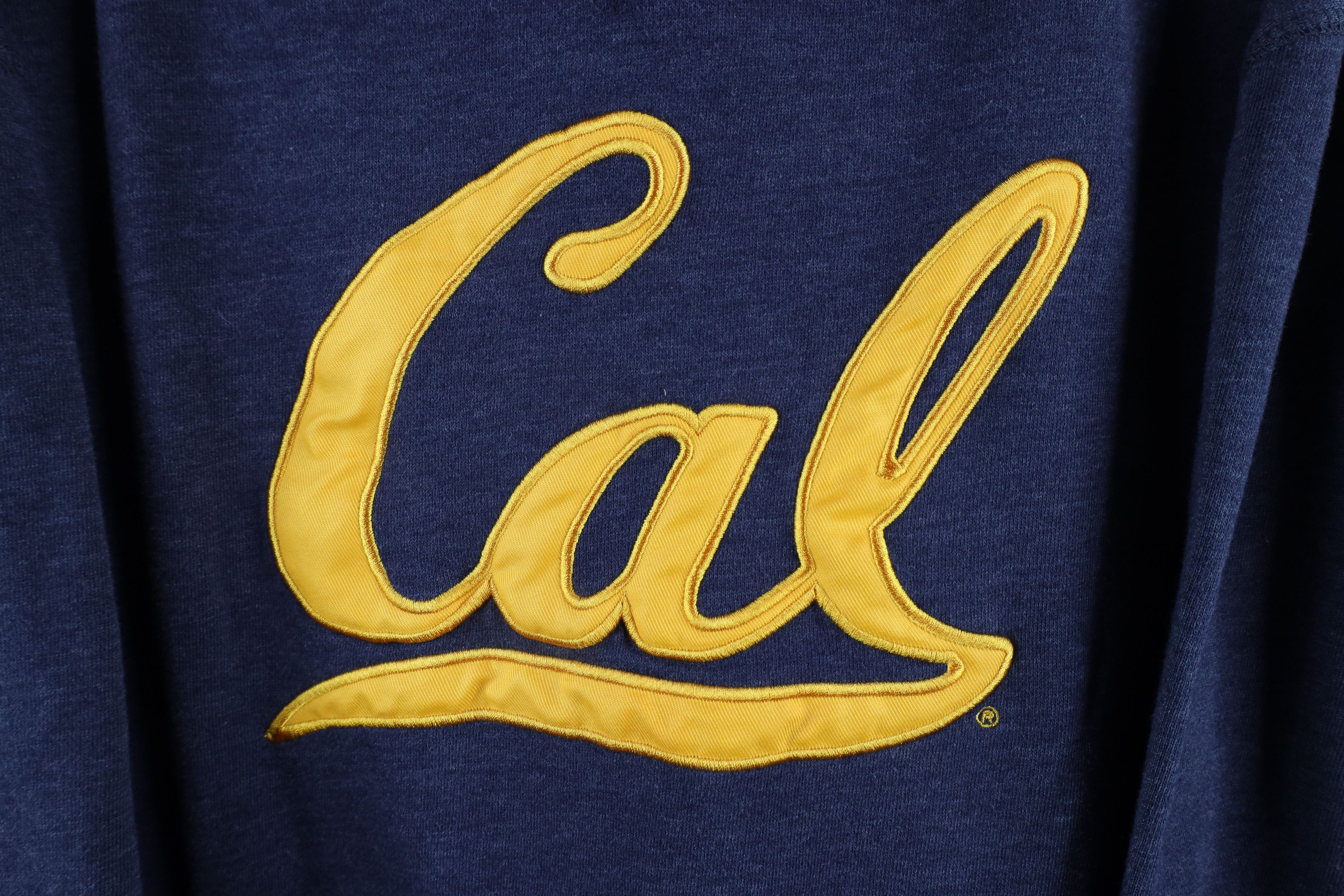 Vintage Vintage 90s University of California Berkeley Hoodie Blue Size US XL / EU 56 / 4 - 4 Thumbnail