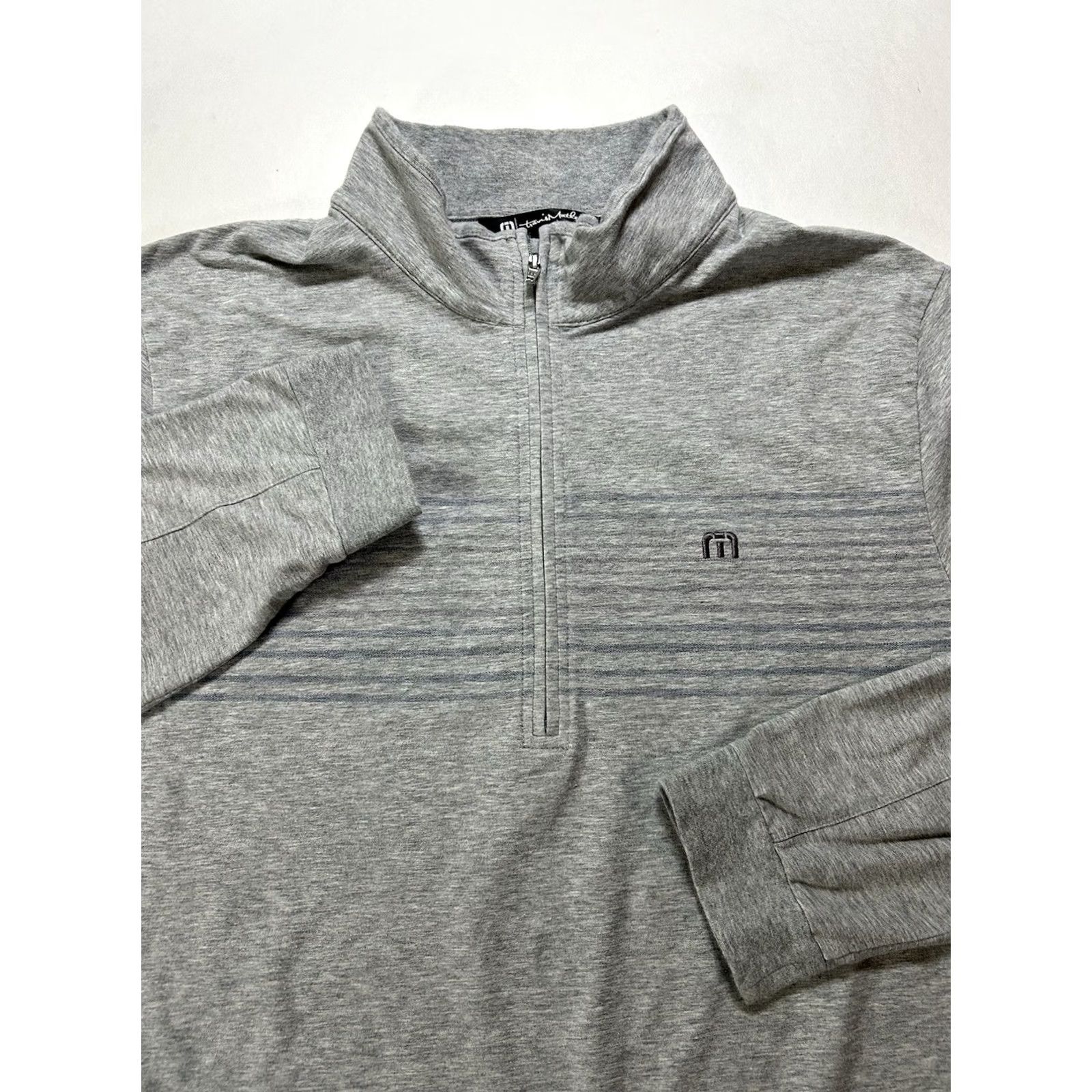 TravisMathew Travis Mathew Pullover Mens Large Gray Golf Athletic Performance Golfing Size US L / EU 52-54 / 3 - 2 Thumbnail