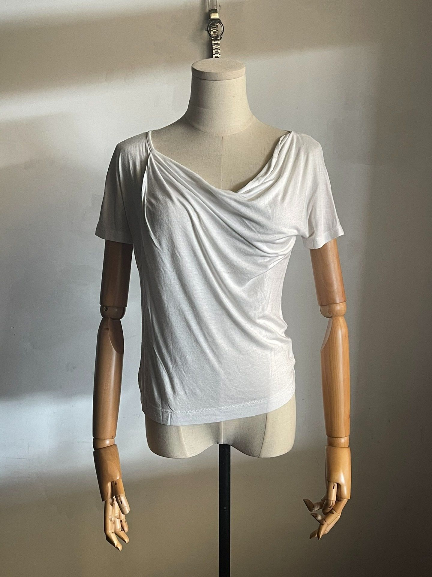 Dries Van Noten Dries Van Noten Modal Water Ripple Short Sleeve Top Size S / US 4 / IT 40 - 1 Thumbnail