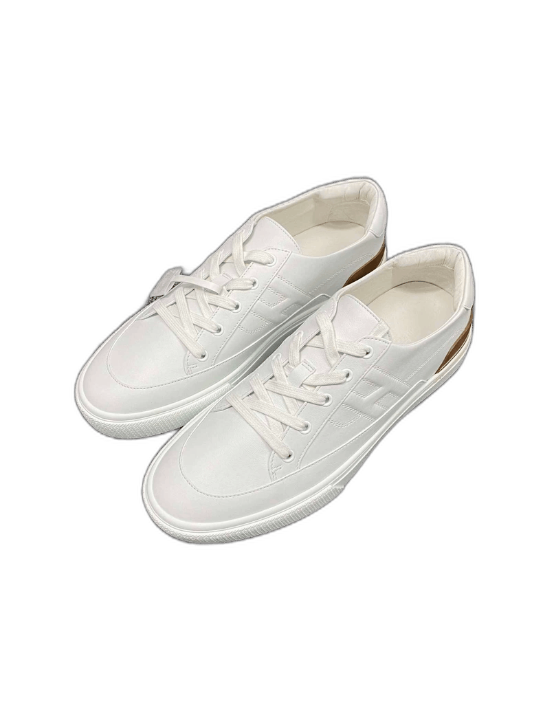 White Hermes Sneakers Size 43.5-yf