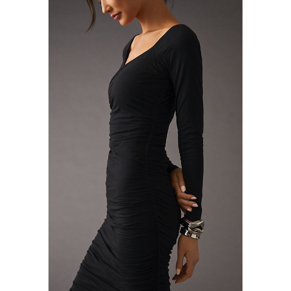 Anthropologie Anthropologie Velvet by Graham & Spencer Tori Ruched Dress Size L / US 10 / IT 46 - 4 Thumbnail