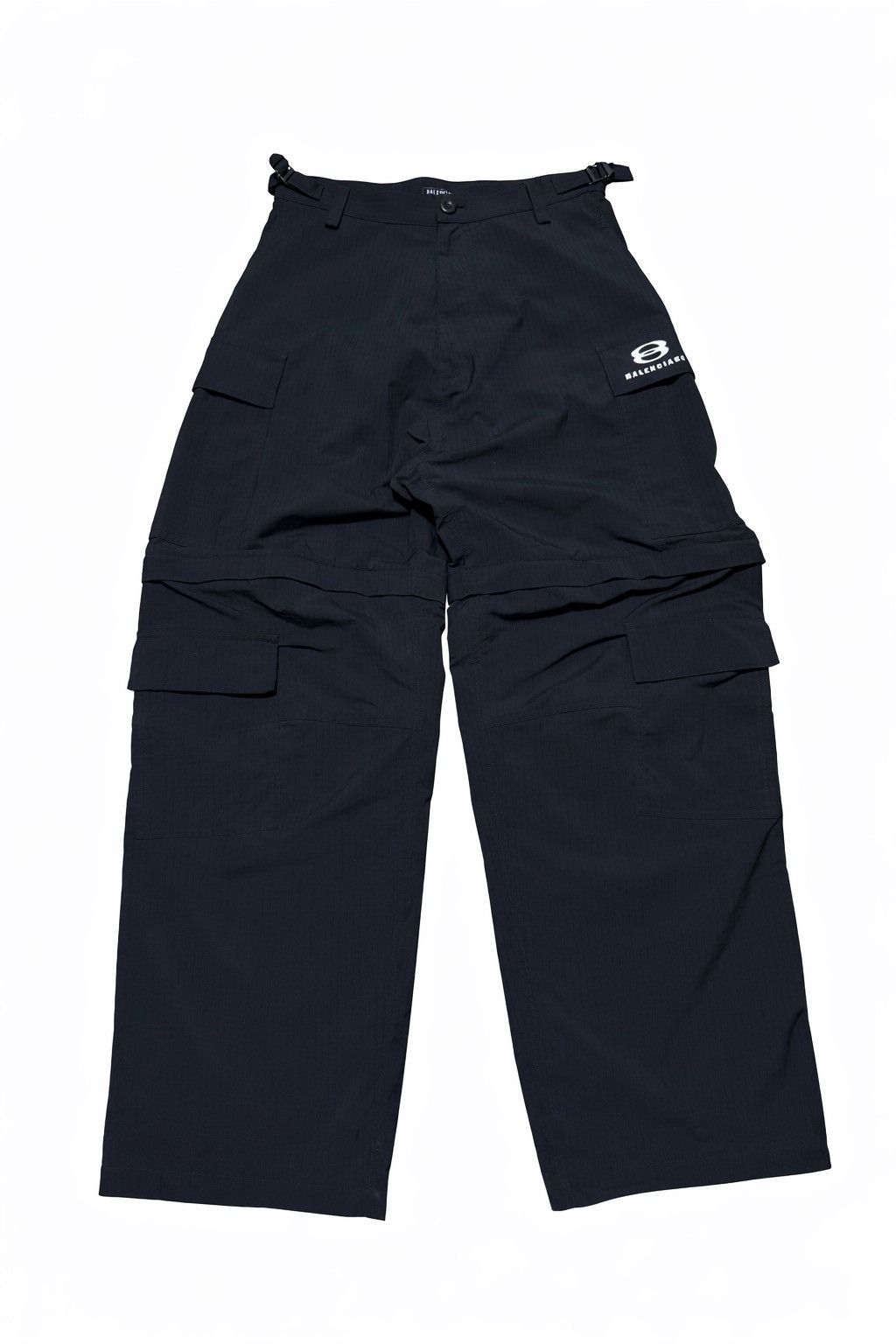 Balenciaga Balenciaga Unity Logo Cargo Pants in Black Size US 31 - 1 Thumbnail