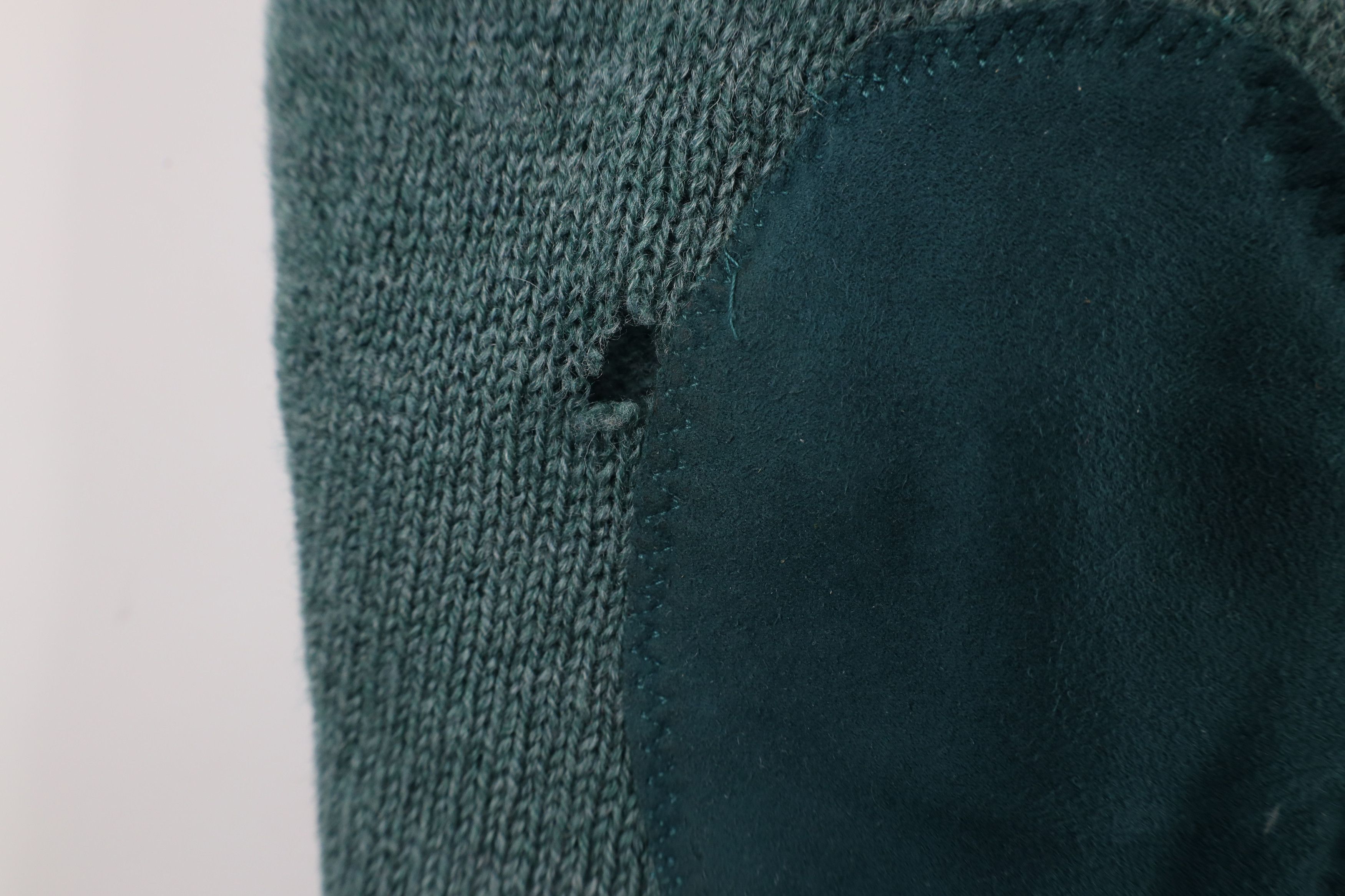 L.L. Bean × Vintage Vintage 90s LL Bean Elbow Patch Wool Knit Sweater Green Size US M / EU 48-50 / 2 - 5 Thumbnail