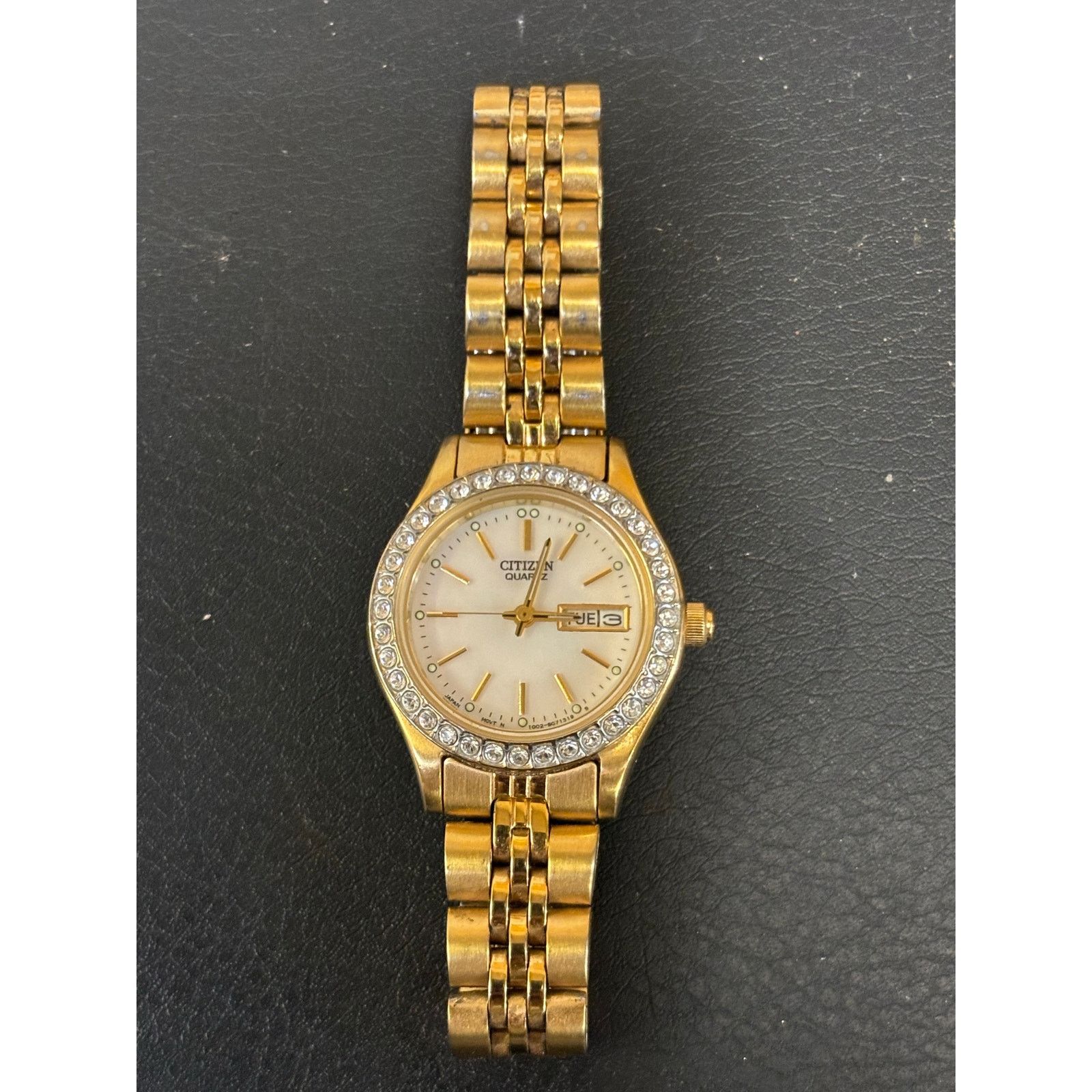Citizen Citizen Mother Of Pearl Gold Tone Womens Watch! New Battery. Size ONE SIZE - 6 Thumbnail