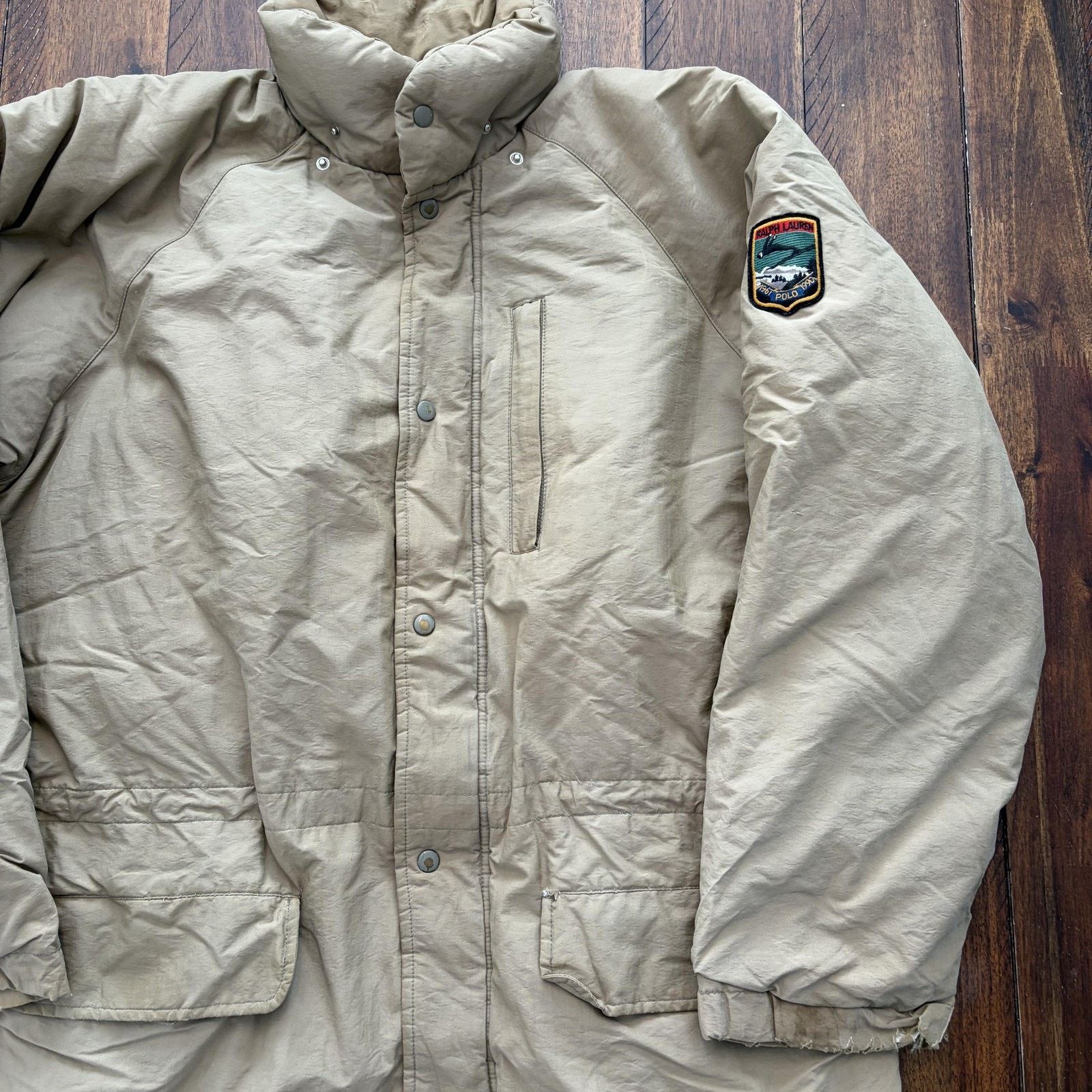 Polo Ralph Lauren Vintage Polo Ralph Lauren Coat M Beige Down Parka 1967 90s Size US M / EU 48-50 / 2 - 3 Thumbnail